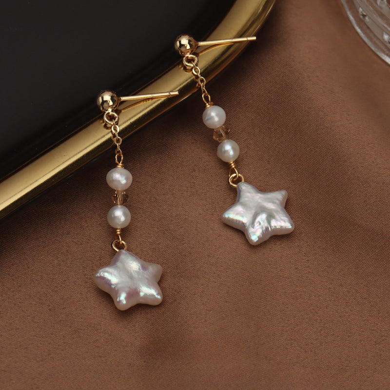 Baroque Star Drop Earrings