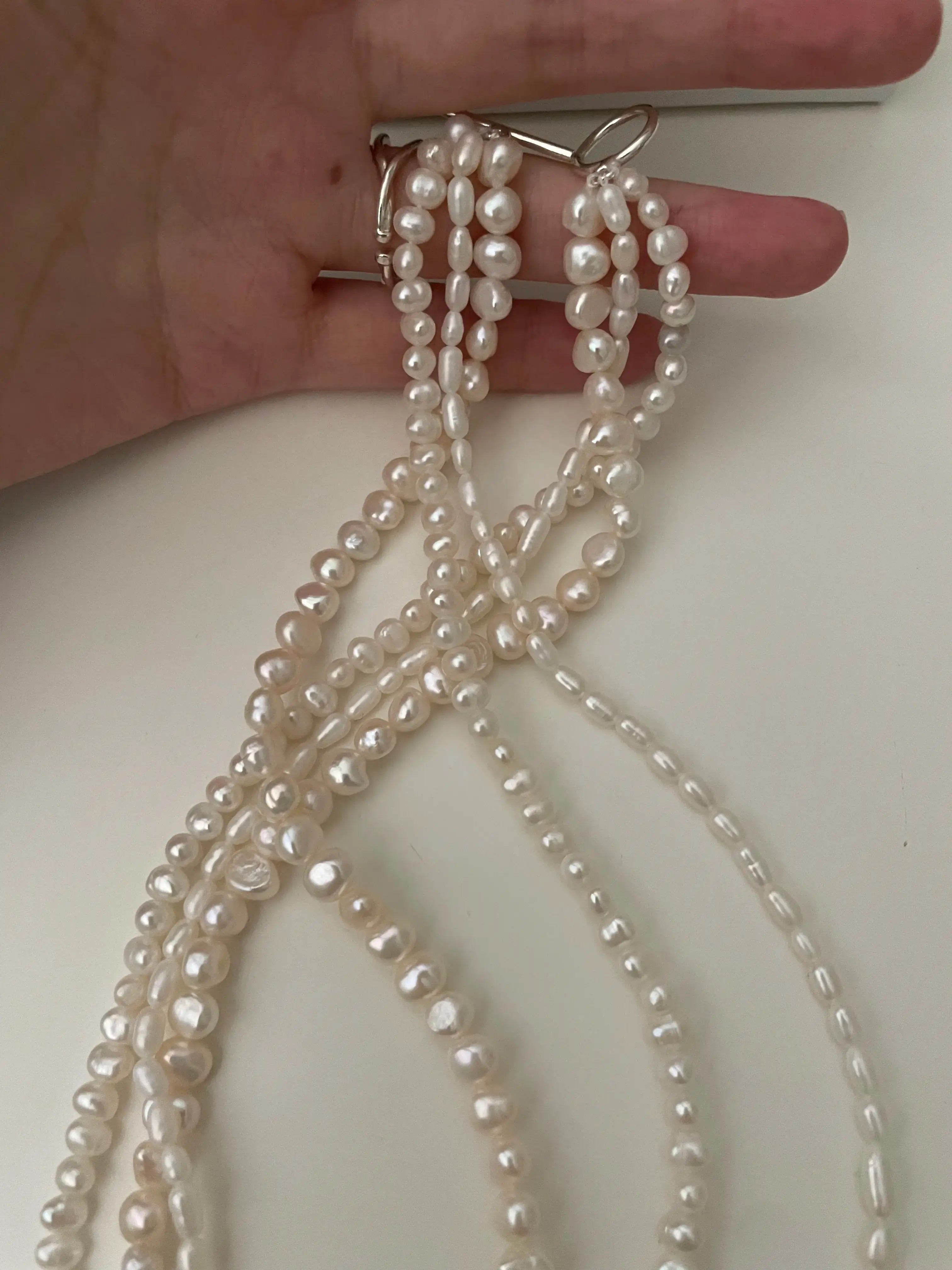 Triple-Twist Freshwater Pearl Layered Necklace