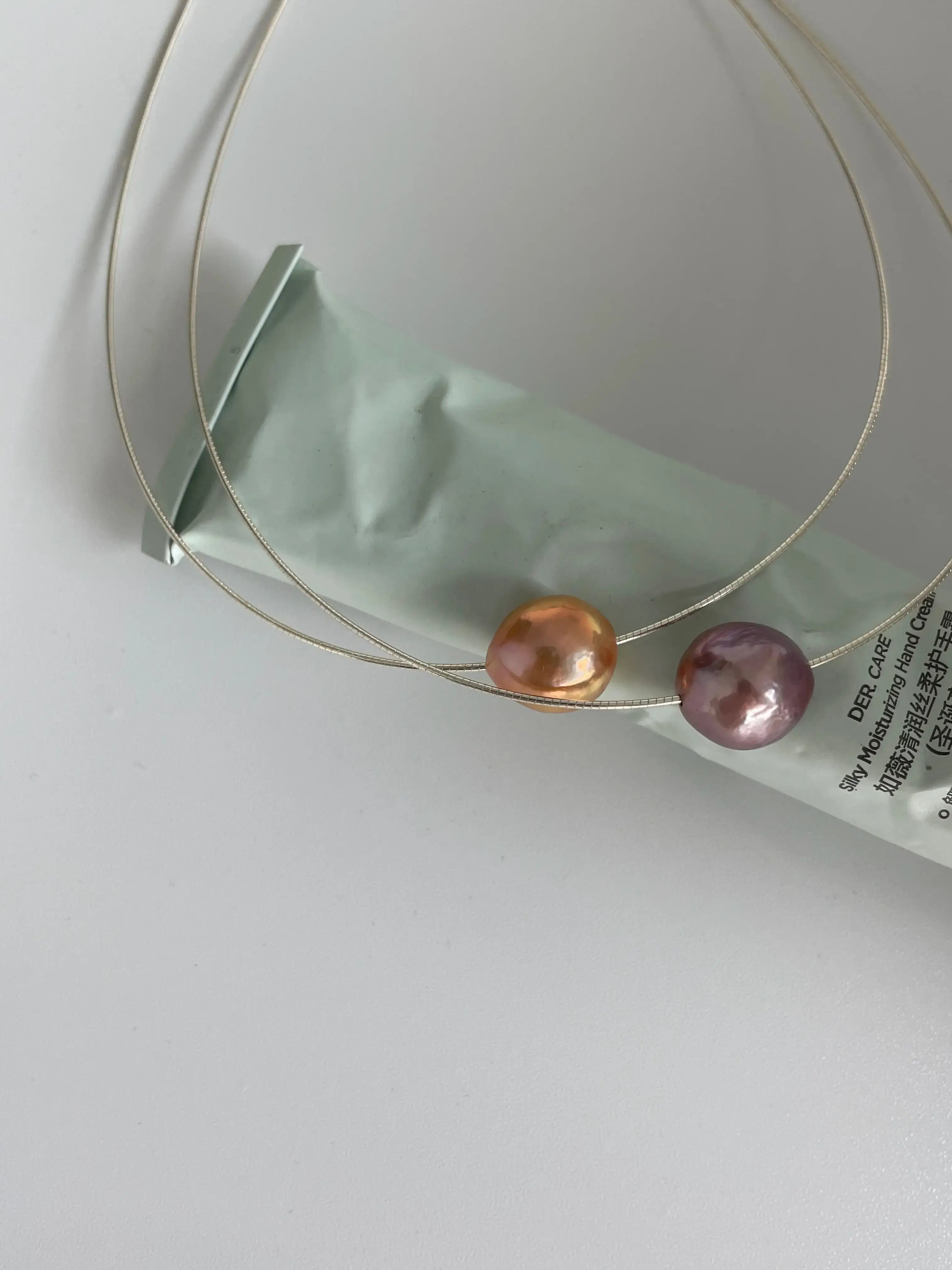 Colorful Edison Pearl Choker Necklace