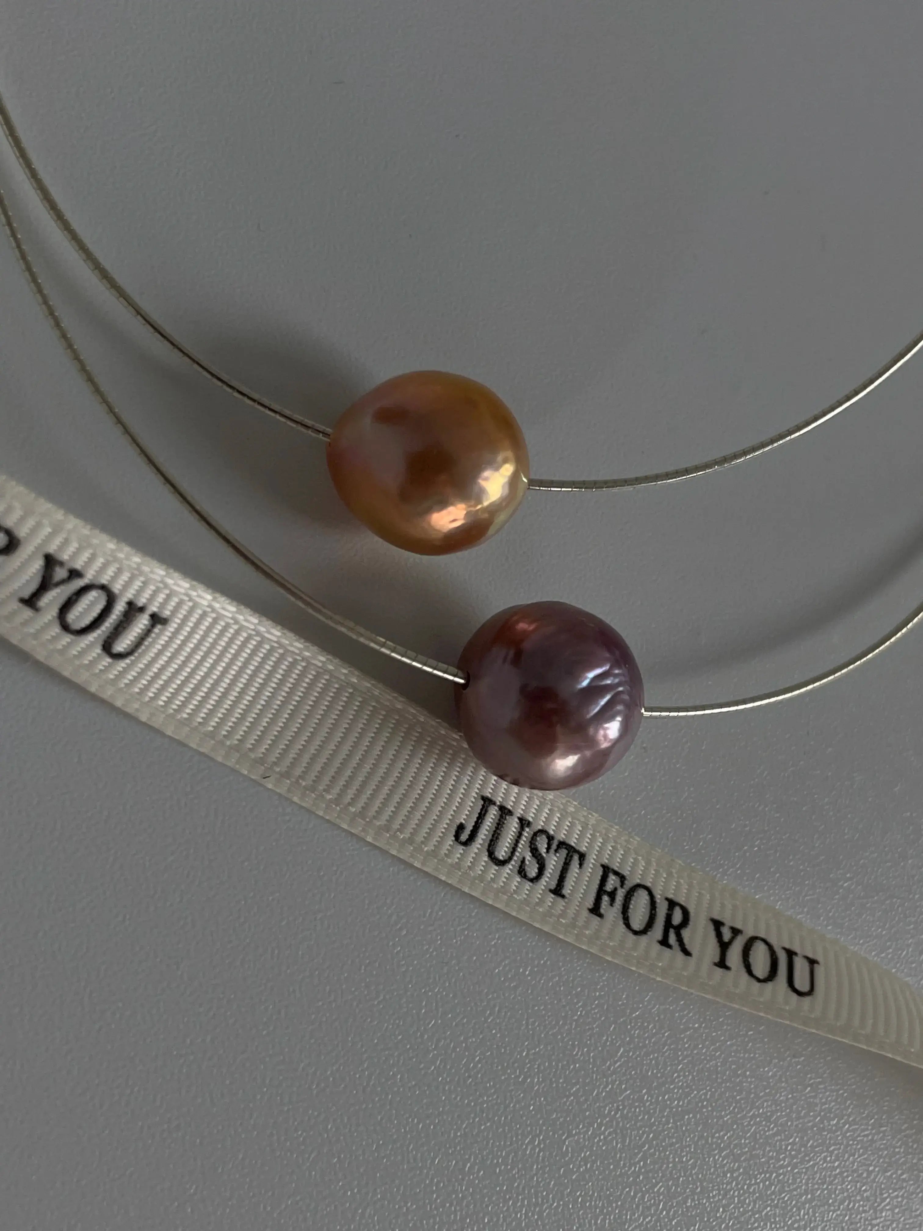 Colorful Edison Pearl Choker Necklace