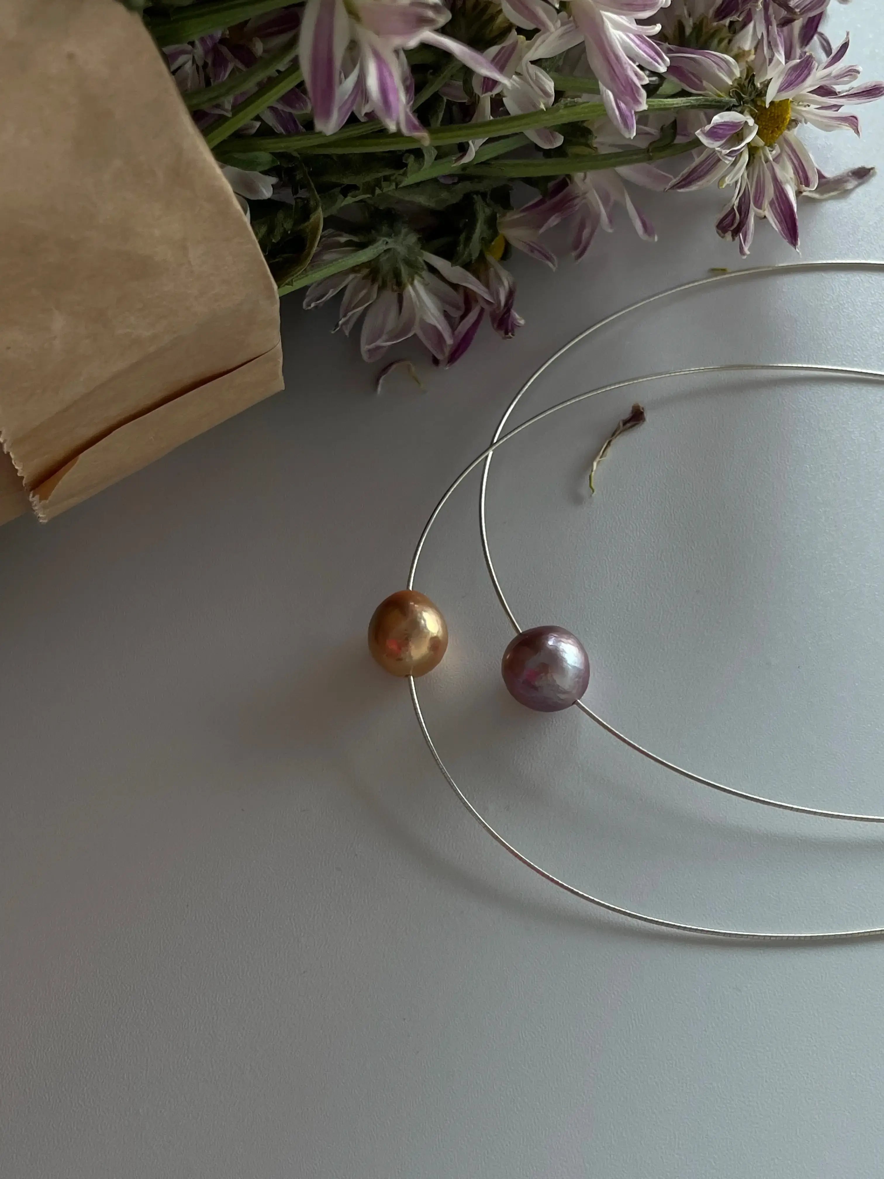 Colorful Edison Pearl Choker Necklace