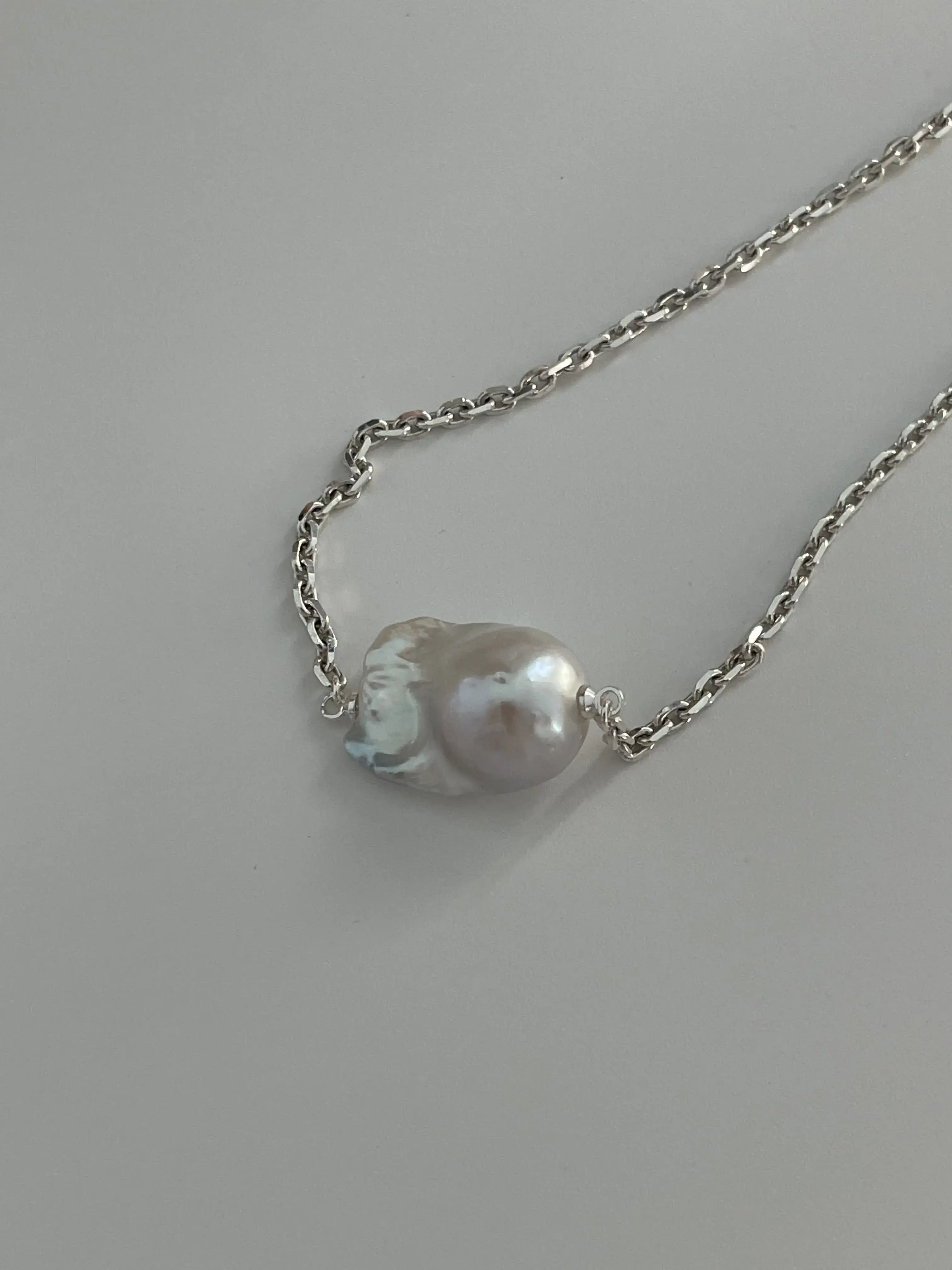 Baroque Pearl Sterling Silver Necklace