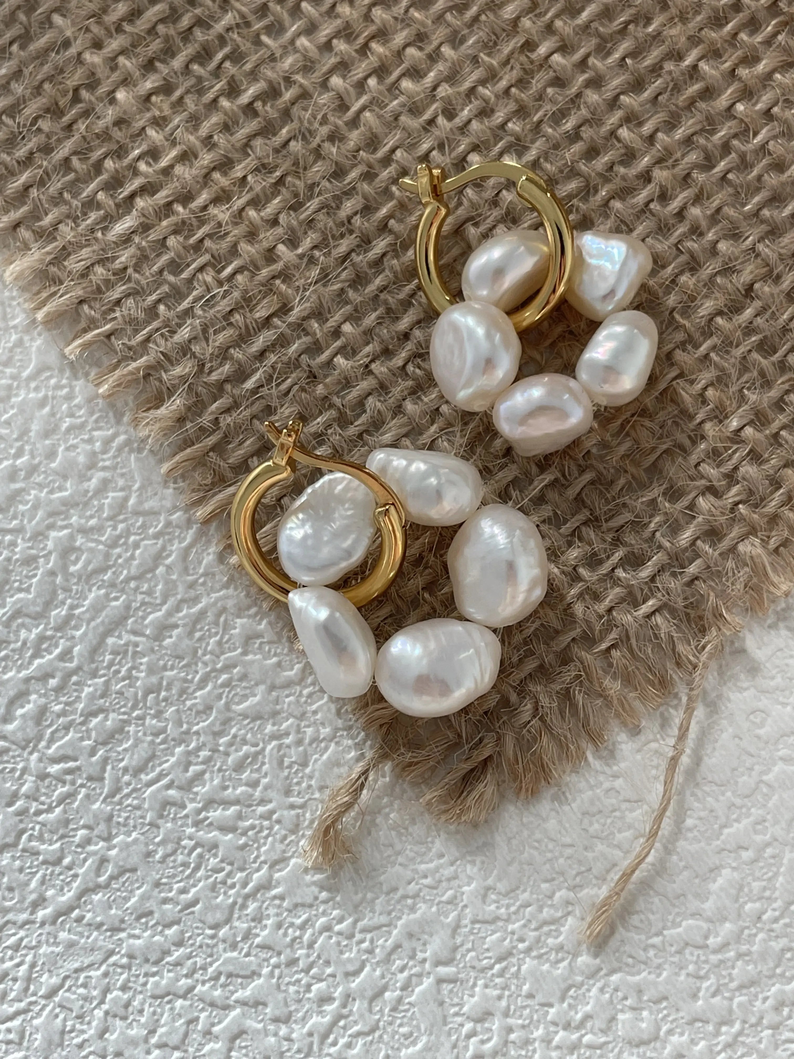 Floral Freshwater Pearl Earrings