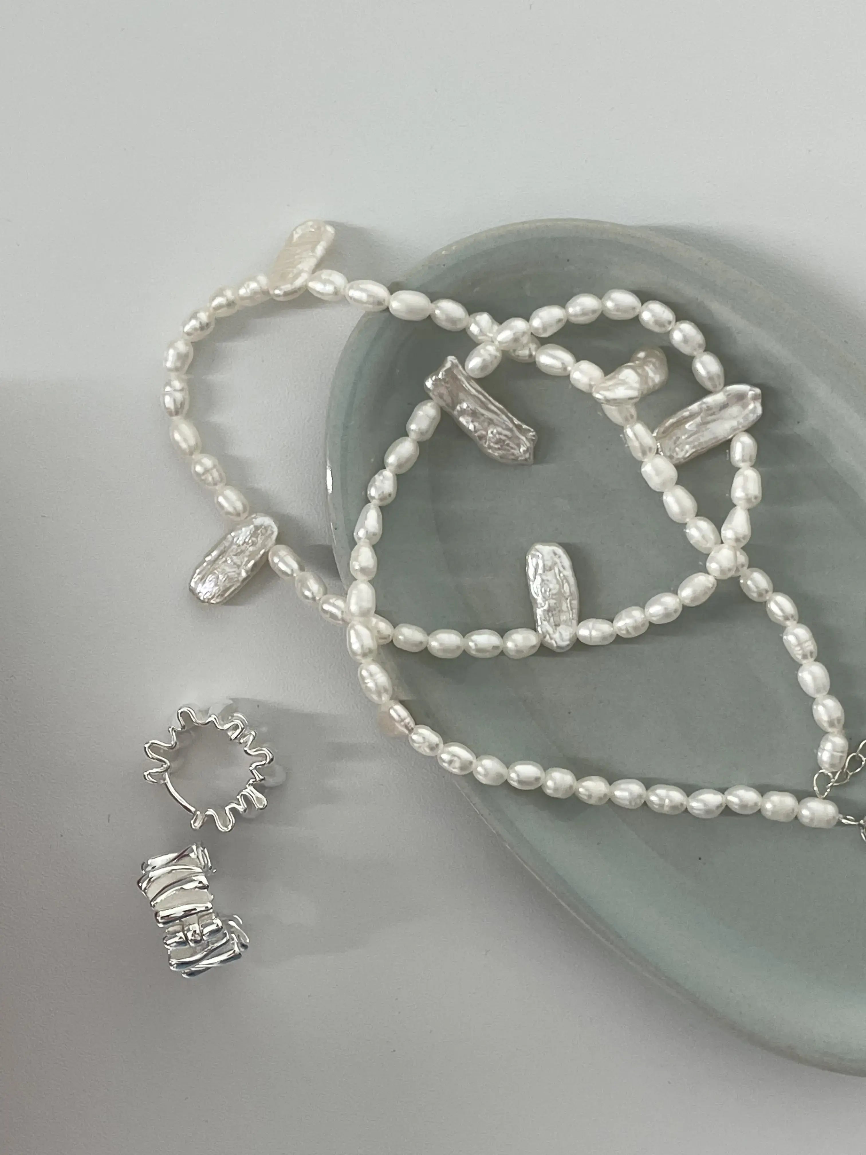 Cute Freshwater and Baroque Pearl Necklace