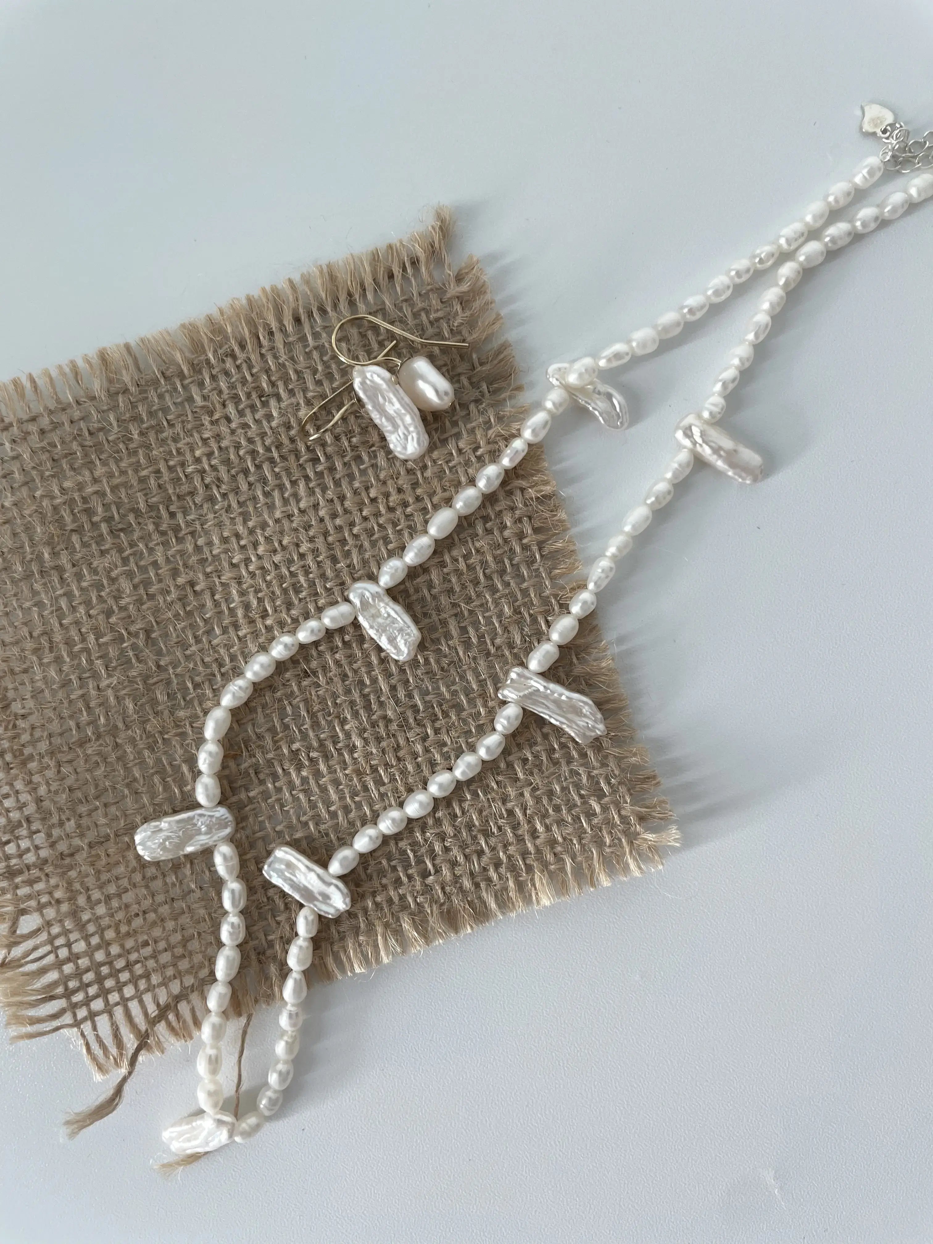 Cute Freshwater and Baroque Pearl Necklace