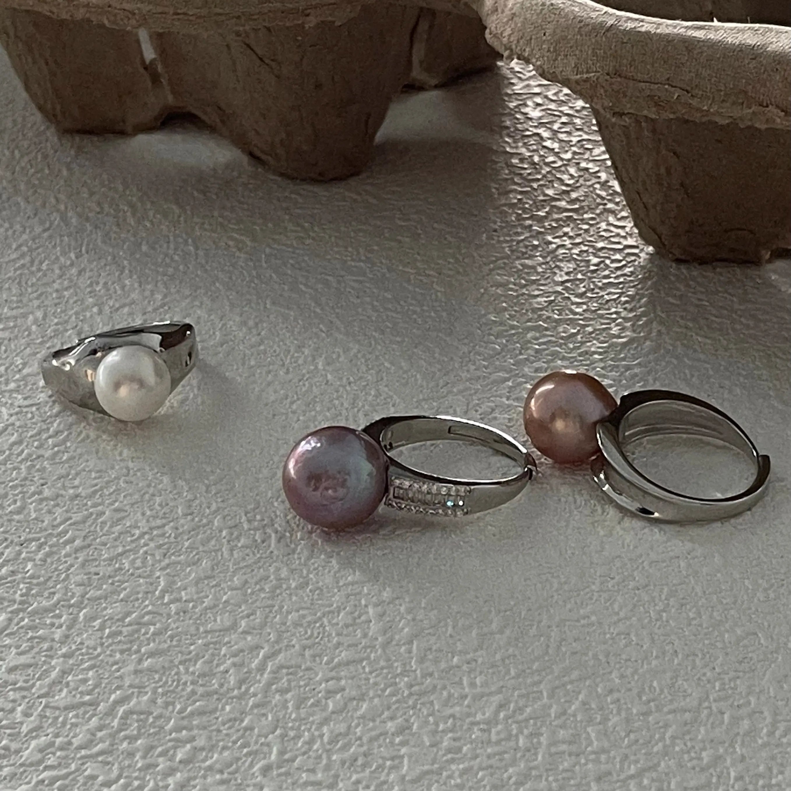 12mm Freshwater Pearl Sterling Silver Ring
