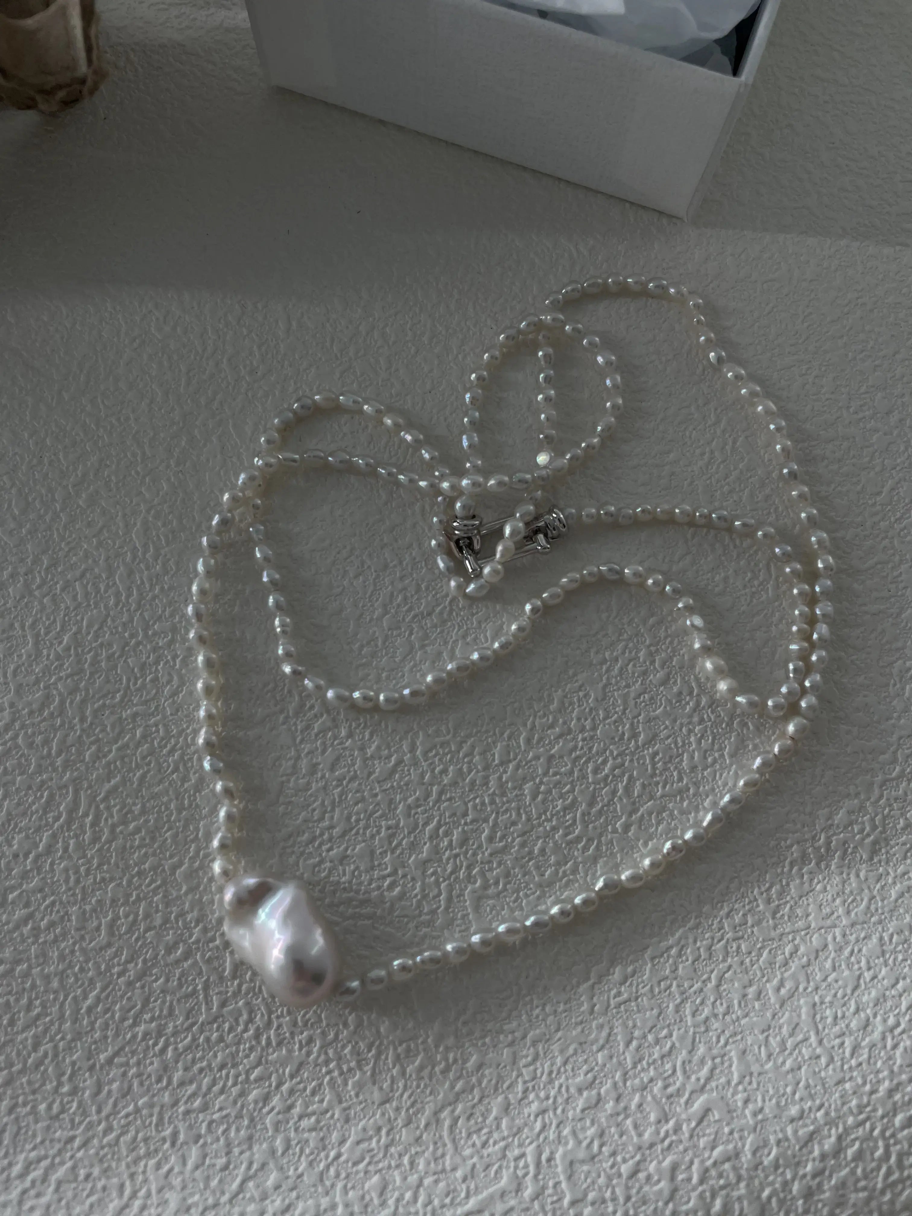 Freshwater Baroque Pearl Double Strand Necklace