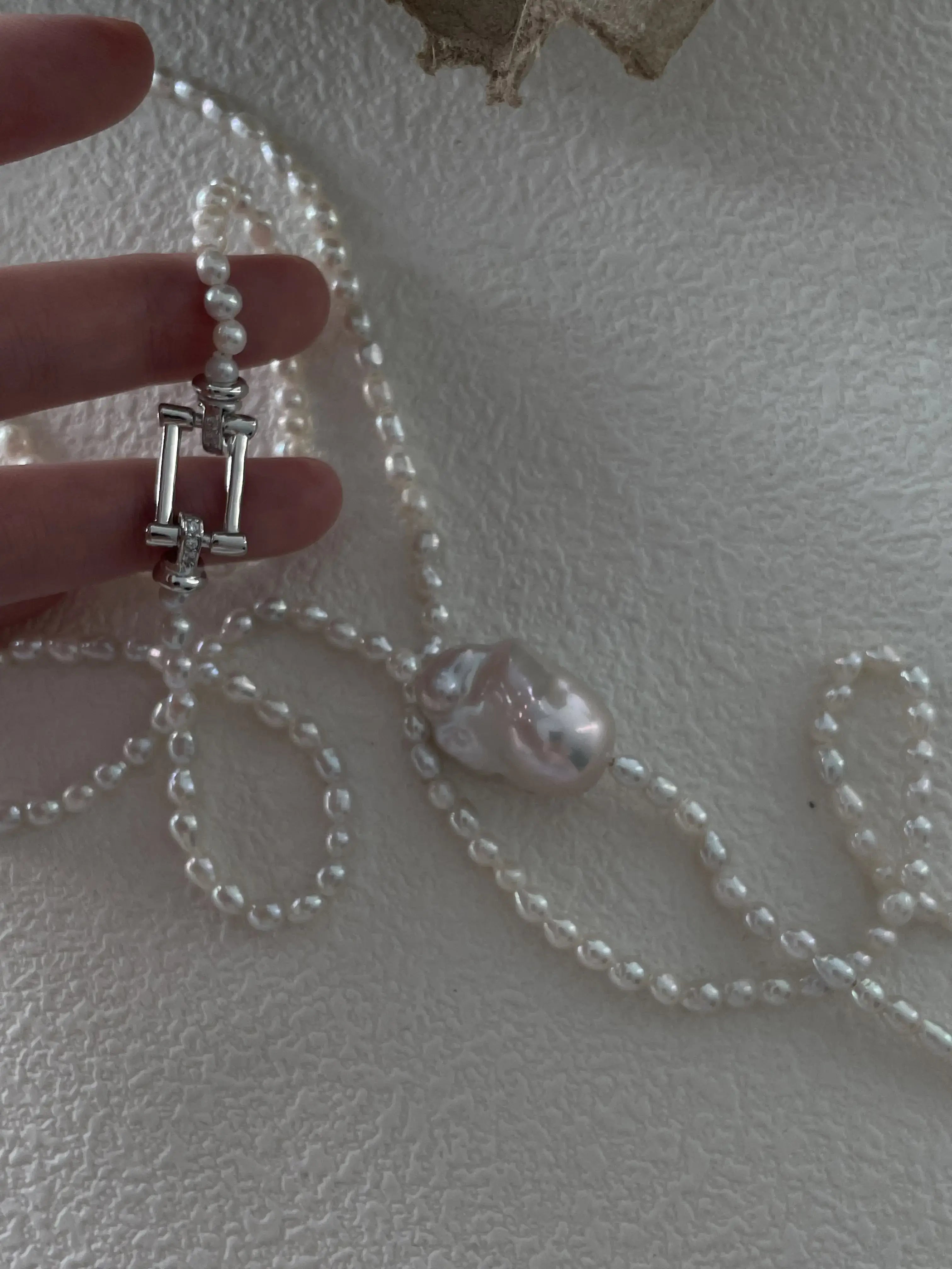 Freshwater Baroque Pearl Double Strand Necklace