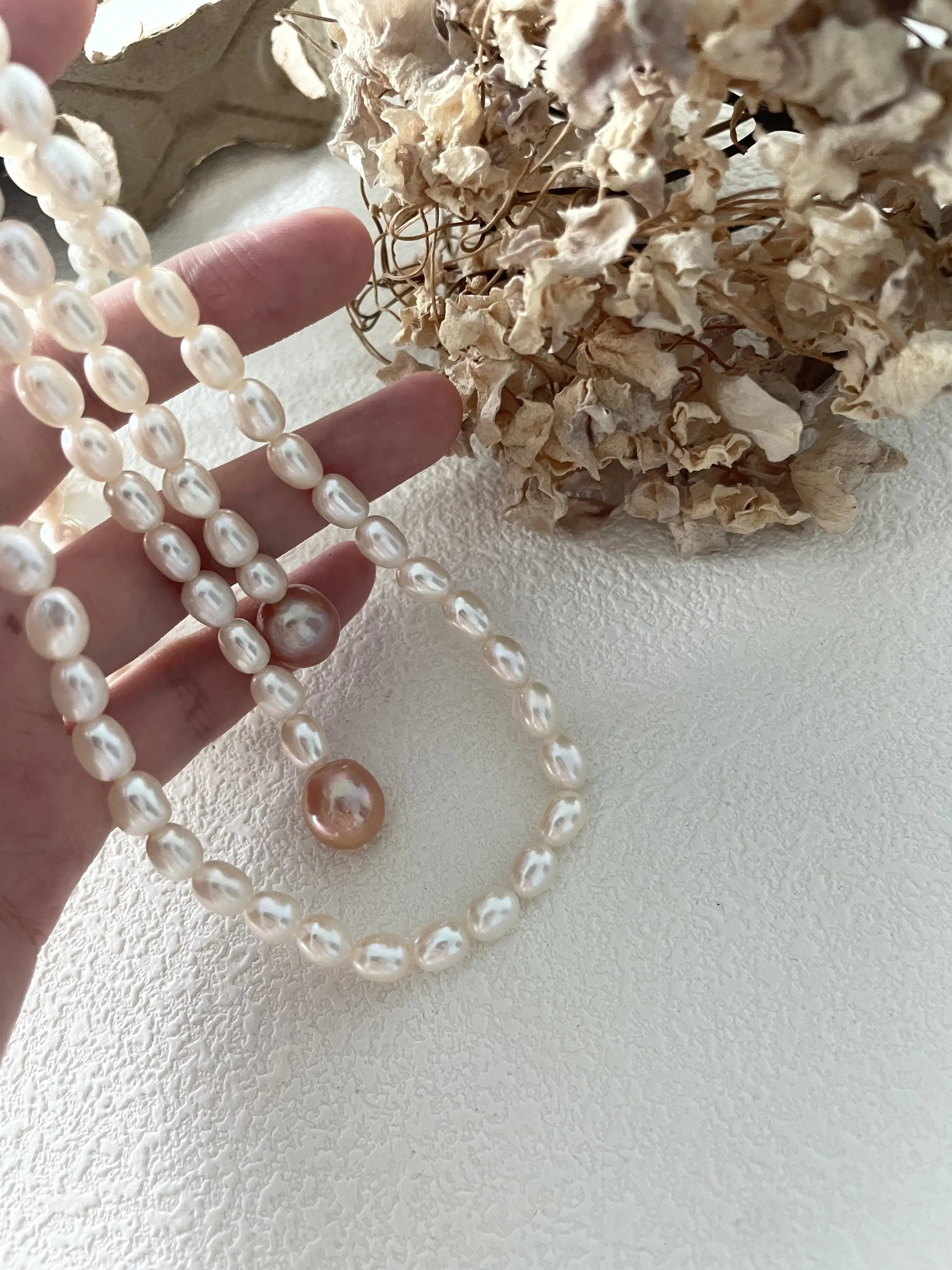 Wrap-Around Long Freshwater Pearl Necklace