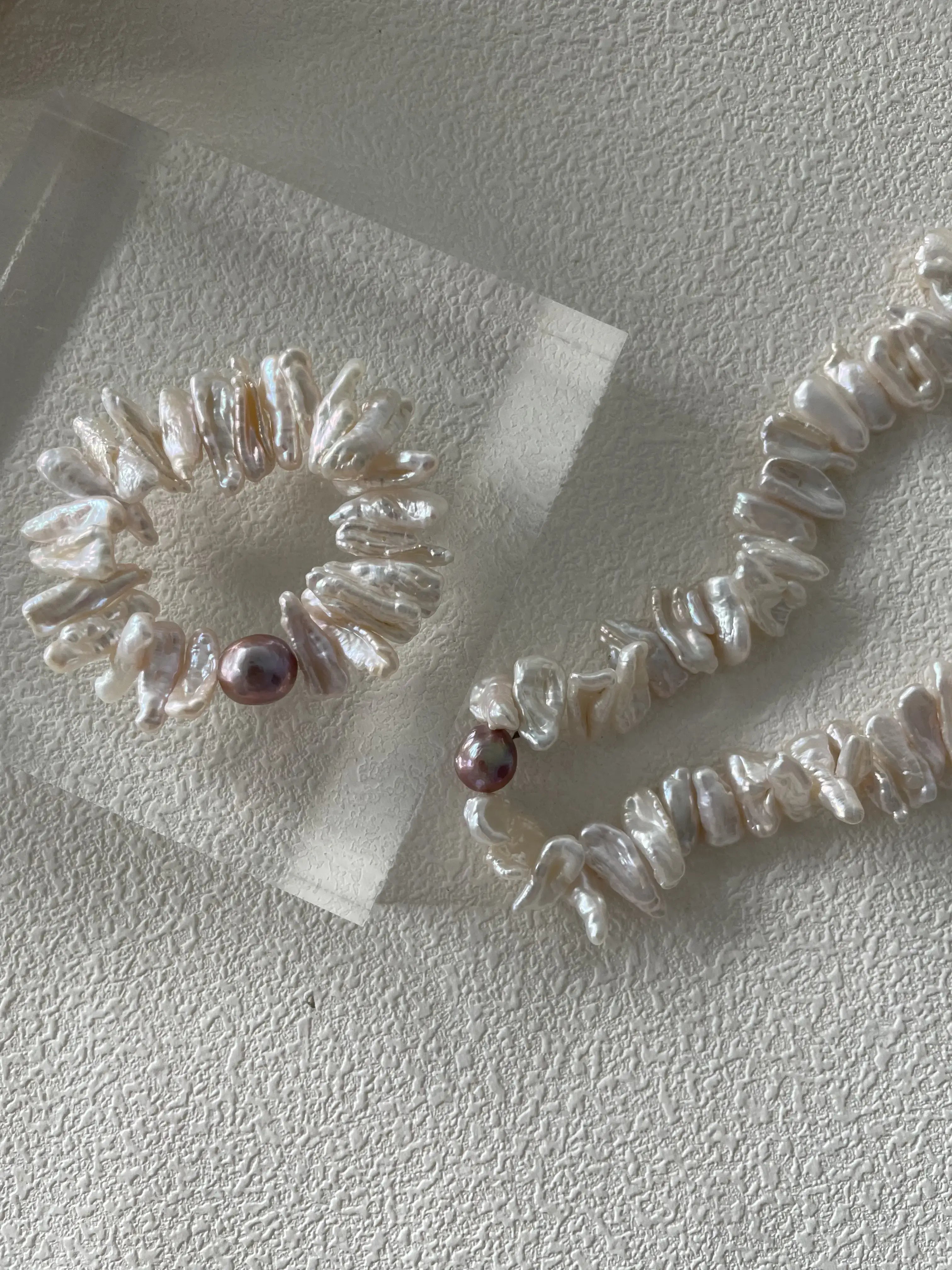 Baroque and Purple Edison Pearl Choker