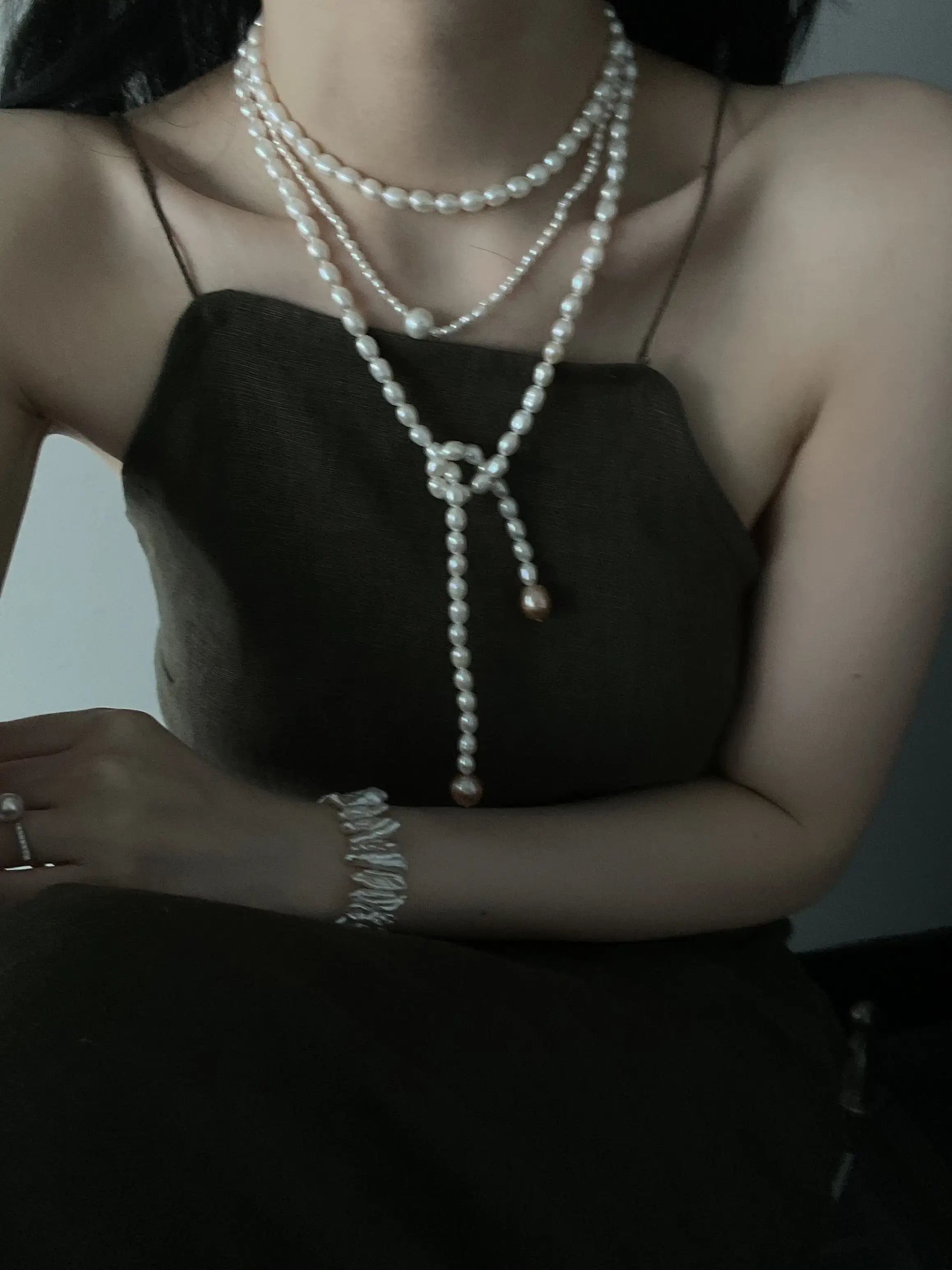Wrap-Around Long Freshwater Pearl Necklace