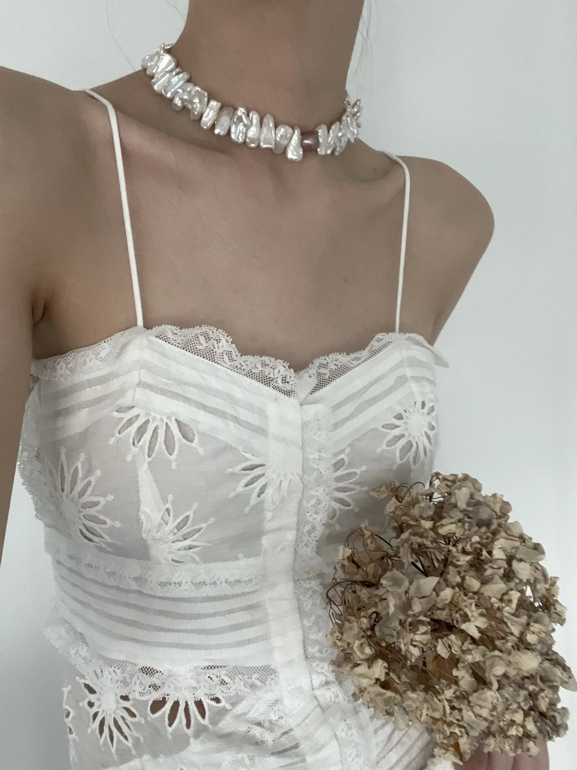 Baroque and Purple Edison Pearl Choker