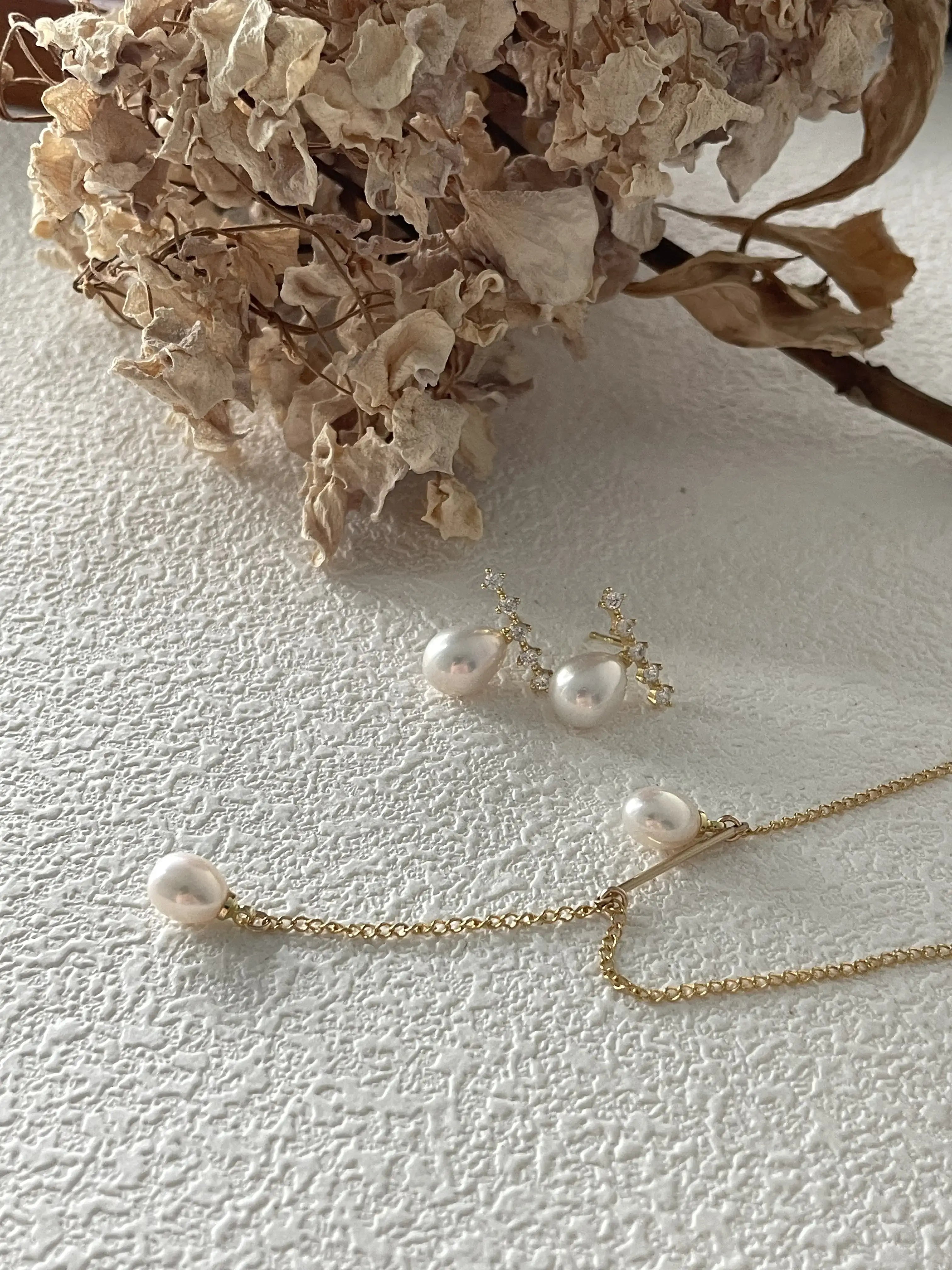 14K Gold Dual Pearl Wrap-Around Long Necklace