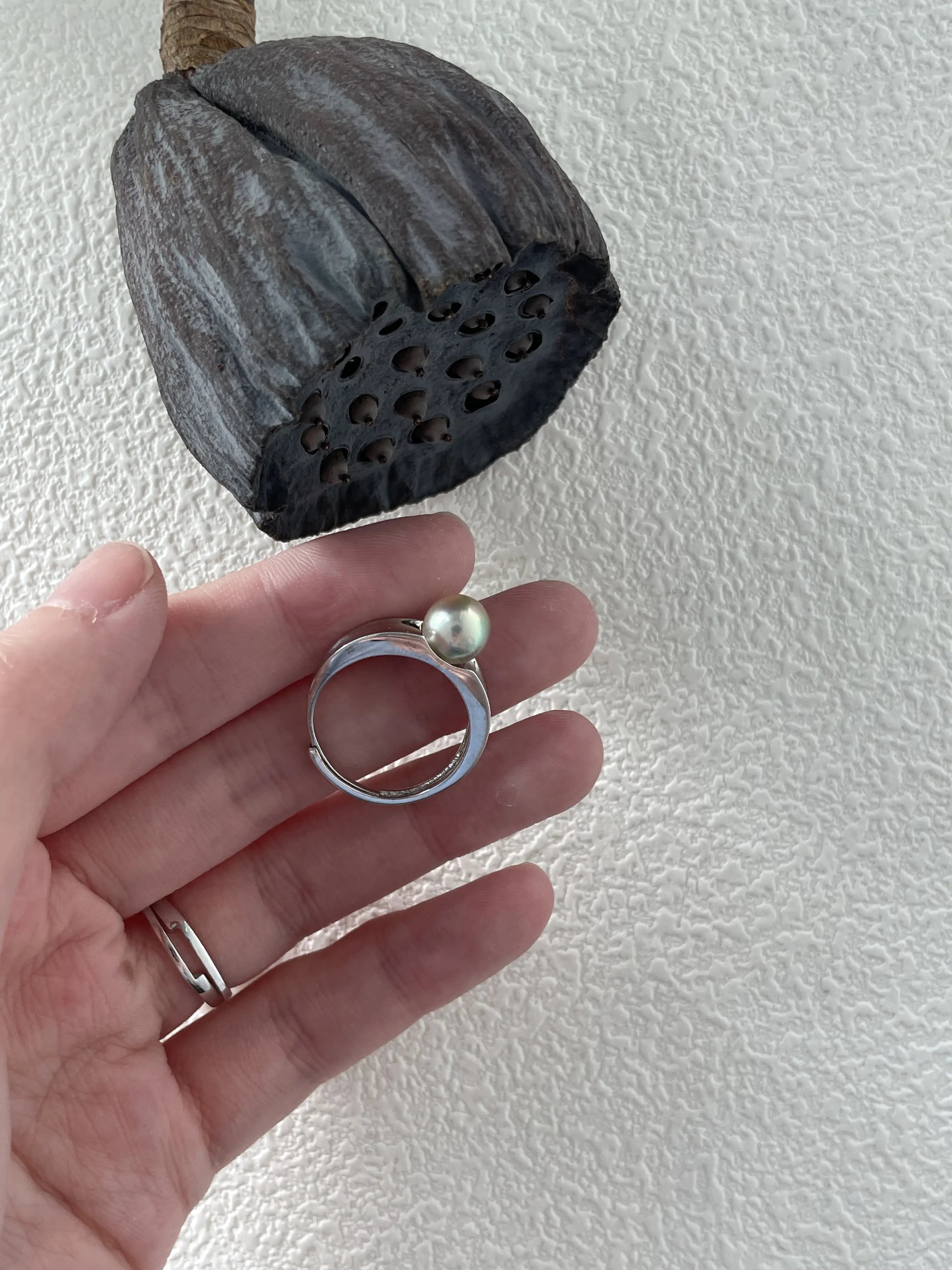 Classic Akoya Pearl Sterling Silver Ring