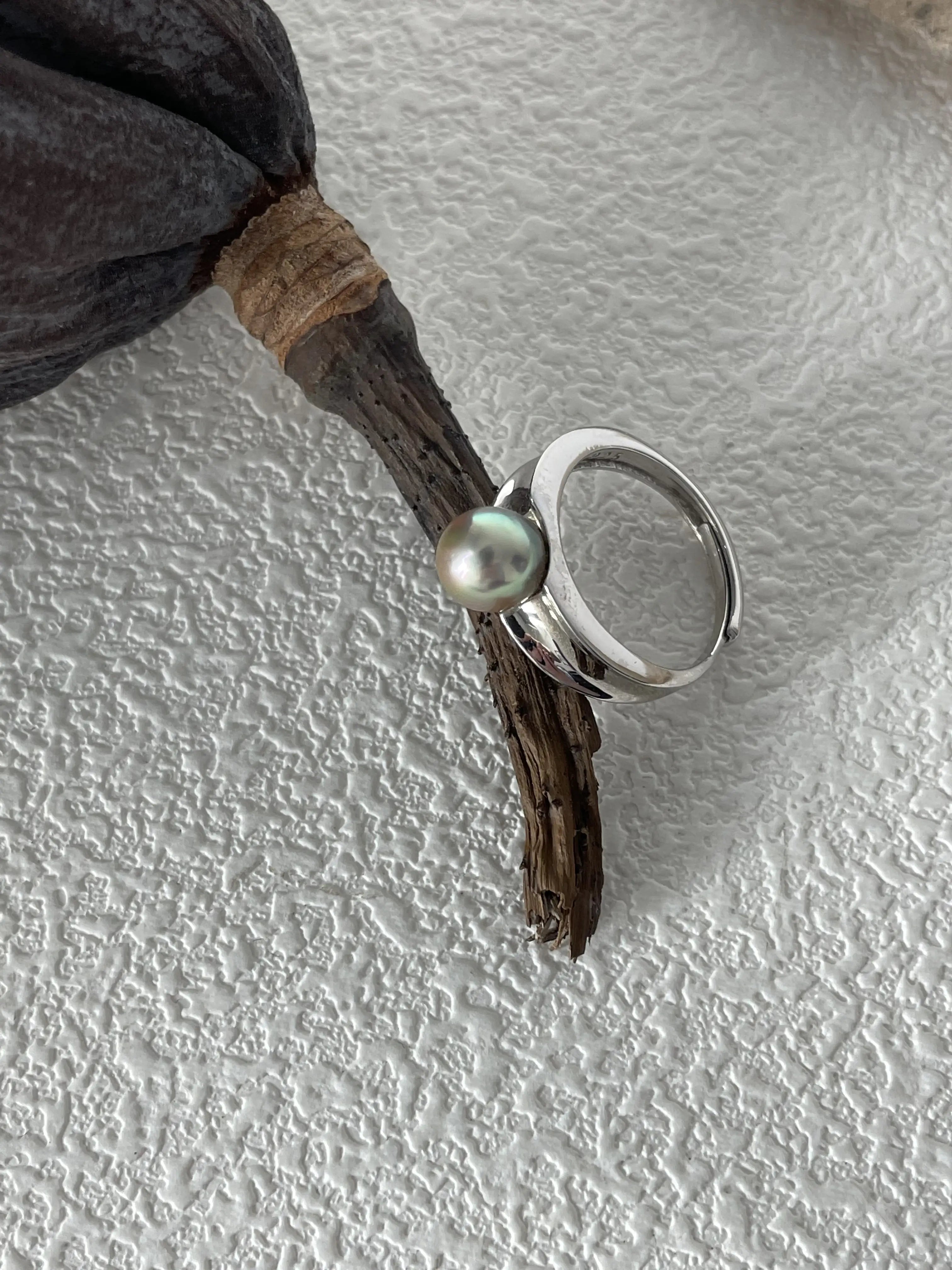 Classic Akoya Pearl Sterling Silver Ring
