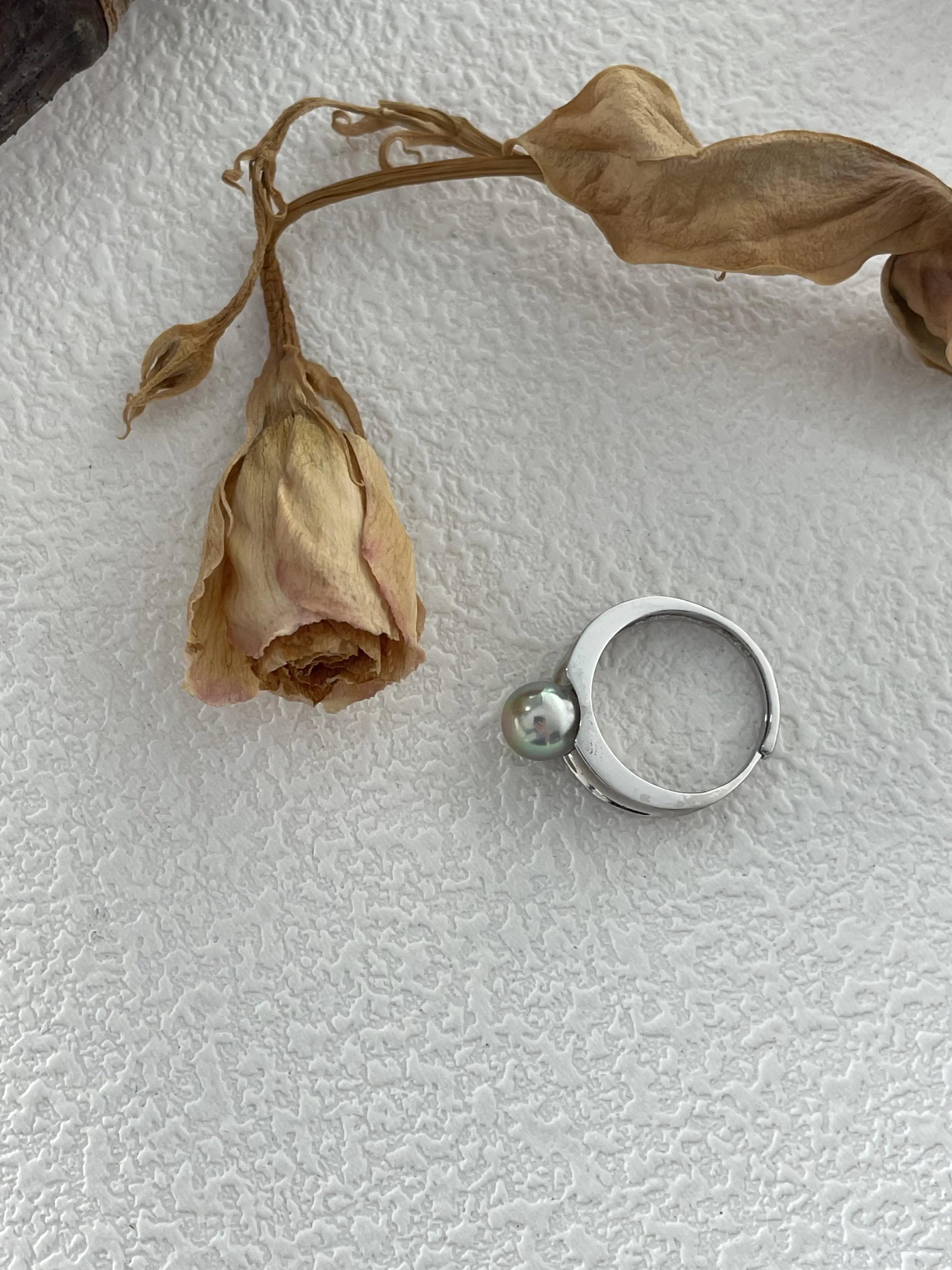 Classic Akoya Pearl Sterling Silver Ring