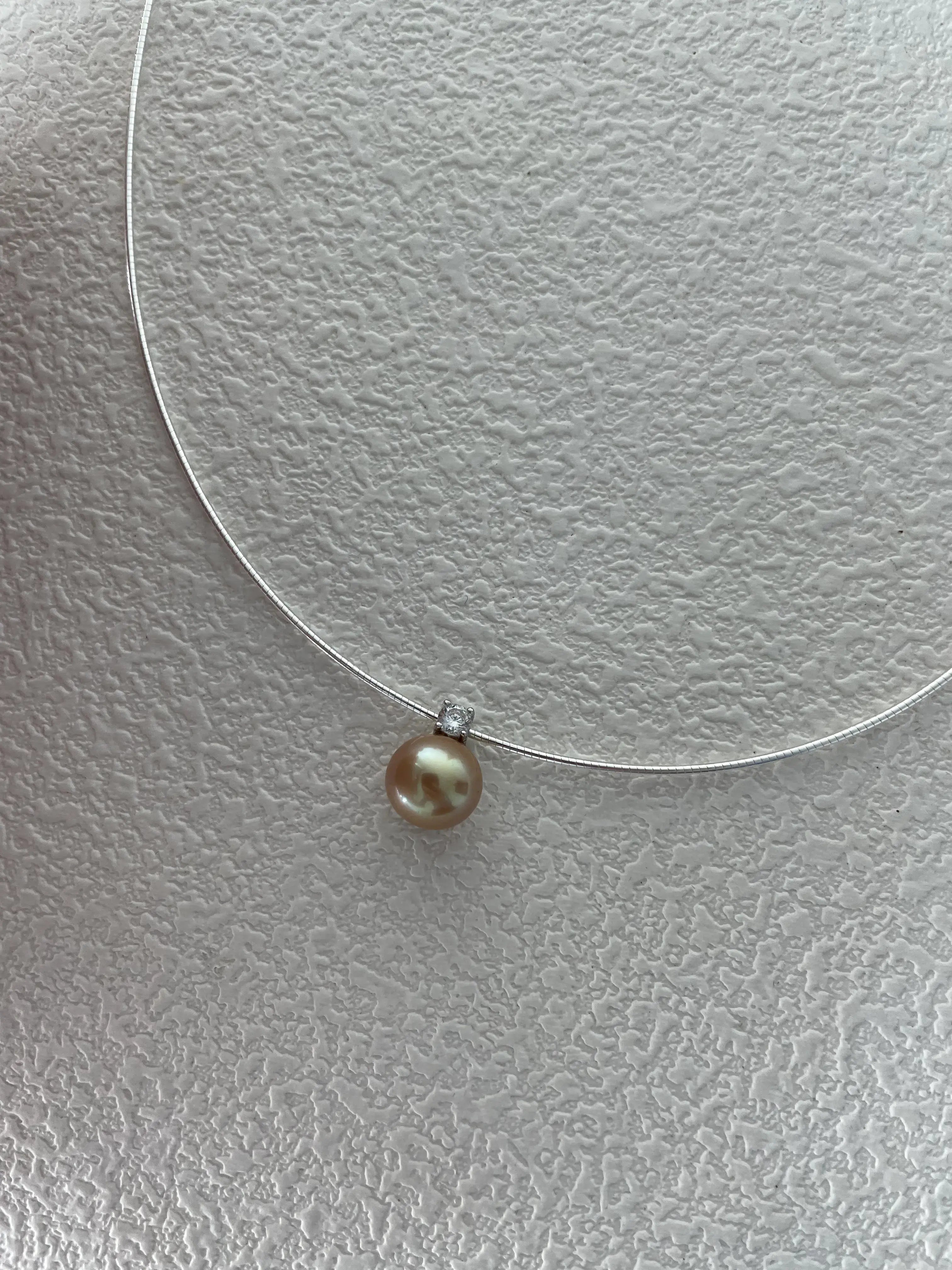 Single Edison Pearl Pendant Necklace