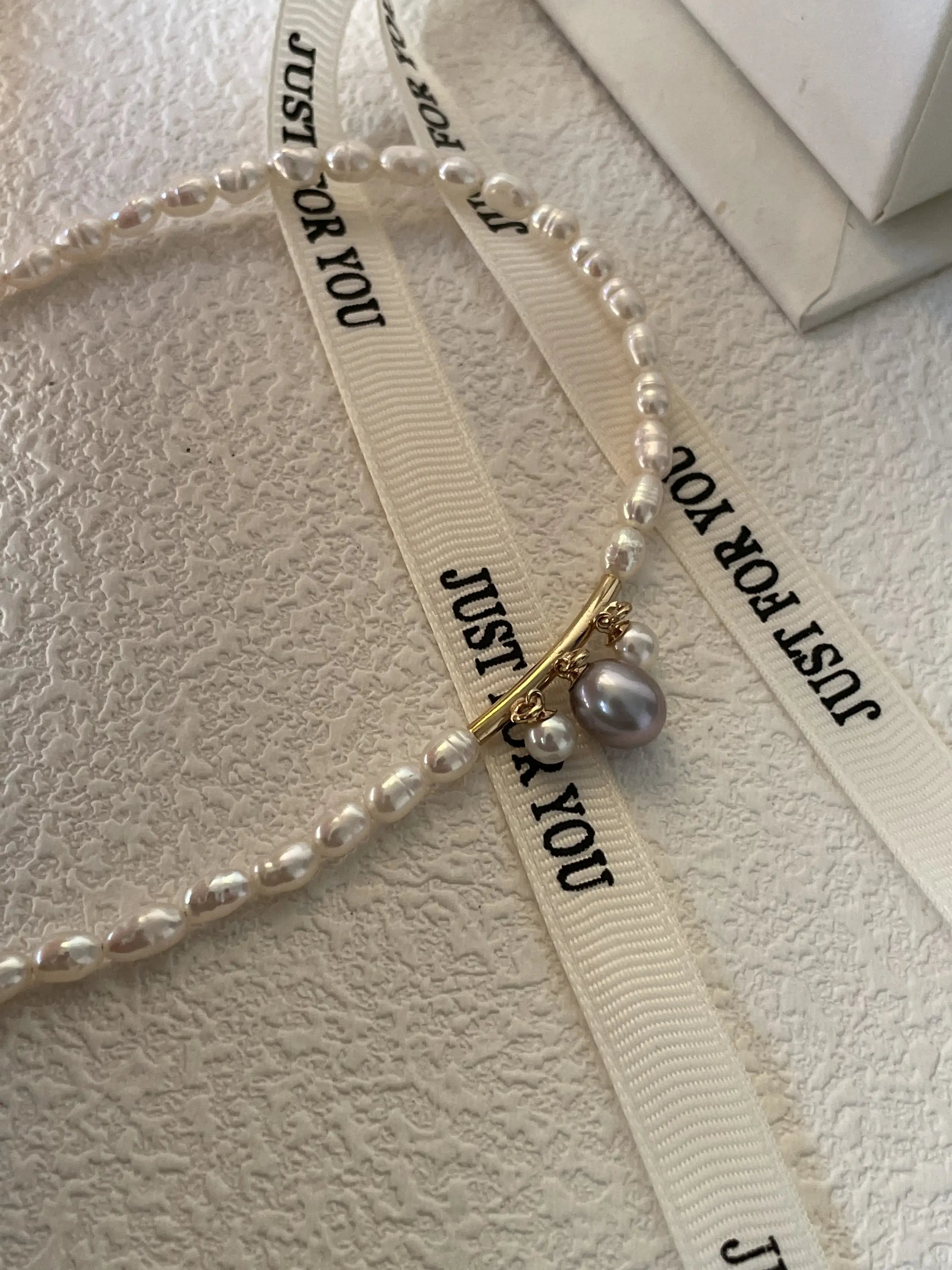 14K Gold Freshwater Pearl Mini Pendant Necklace