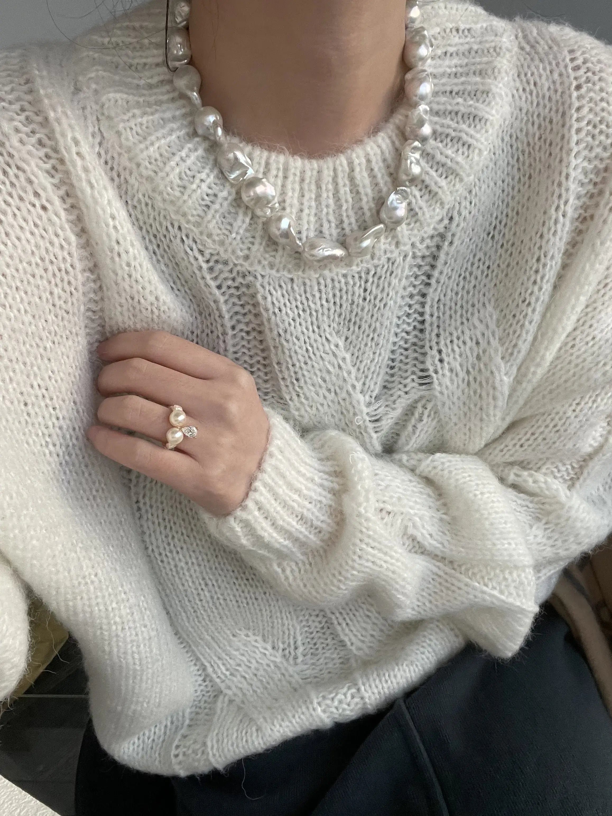 Baroque Pearl Strand Necklace