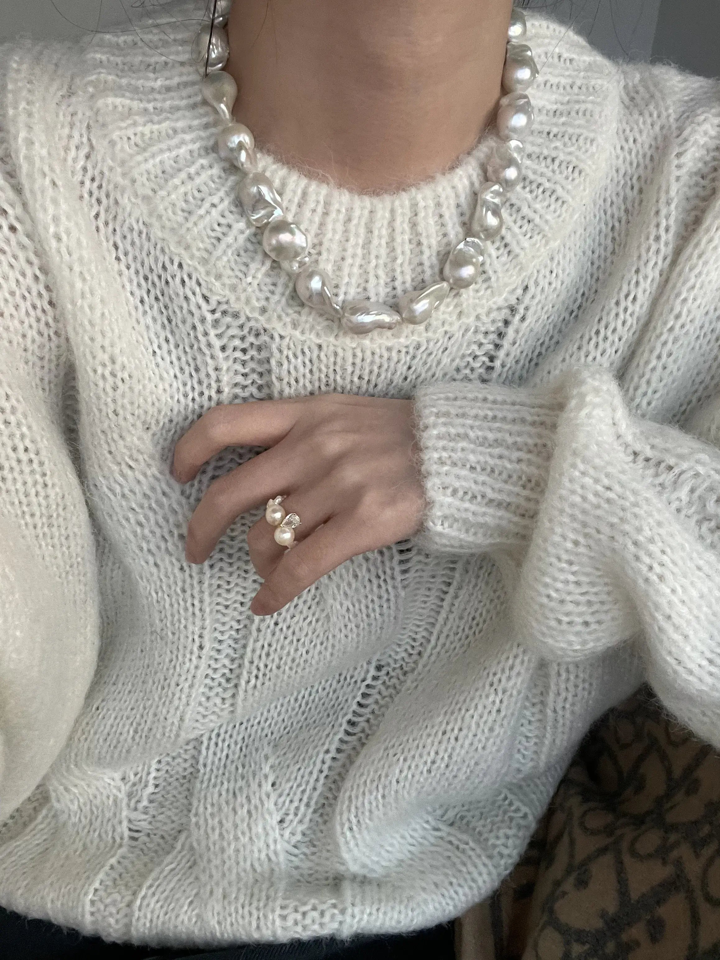 Baroque Pearl Strand Necklace