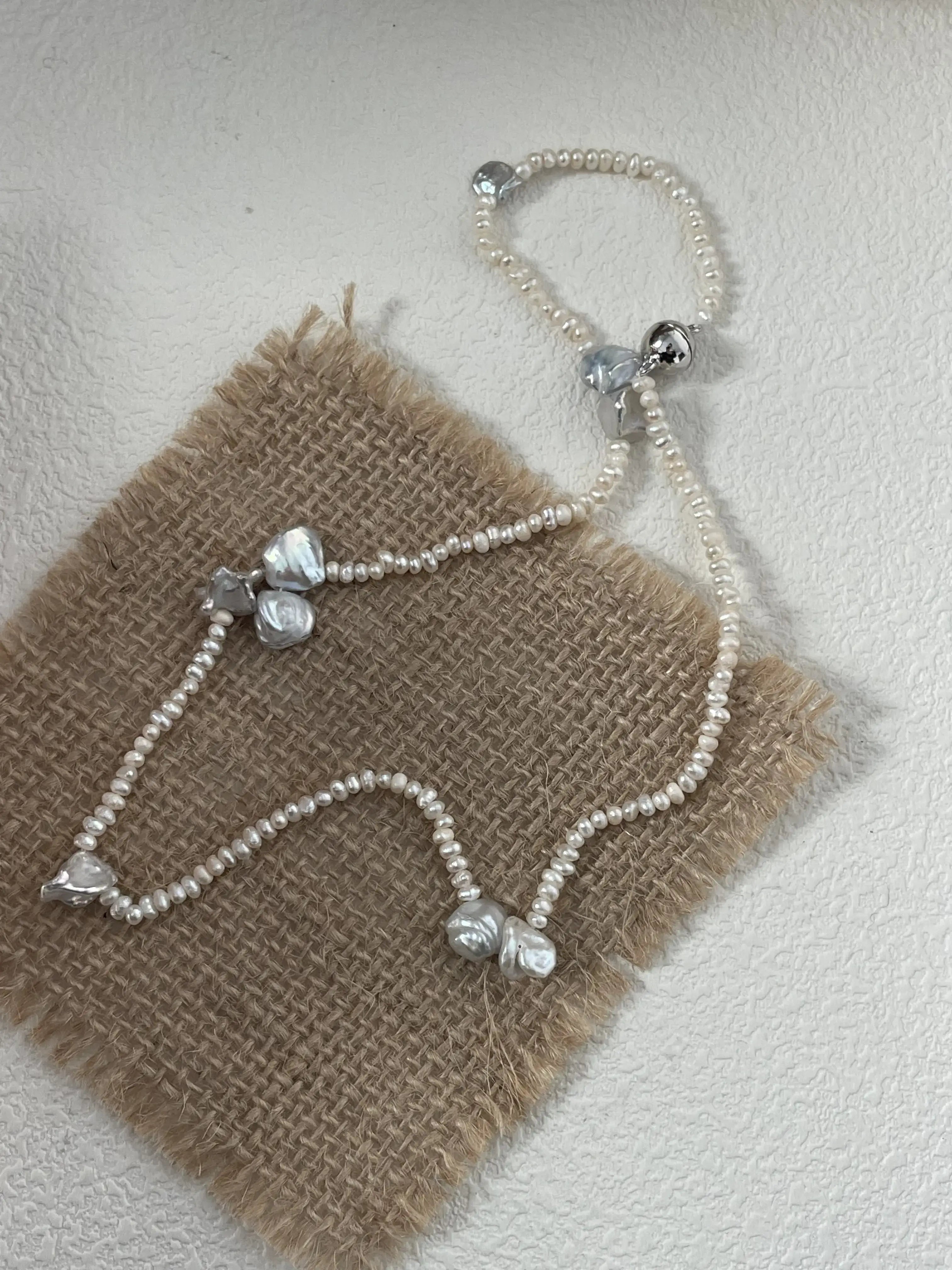 Artistic Petal Baroque Pearl Necklace