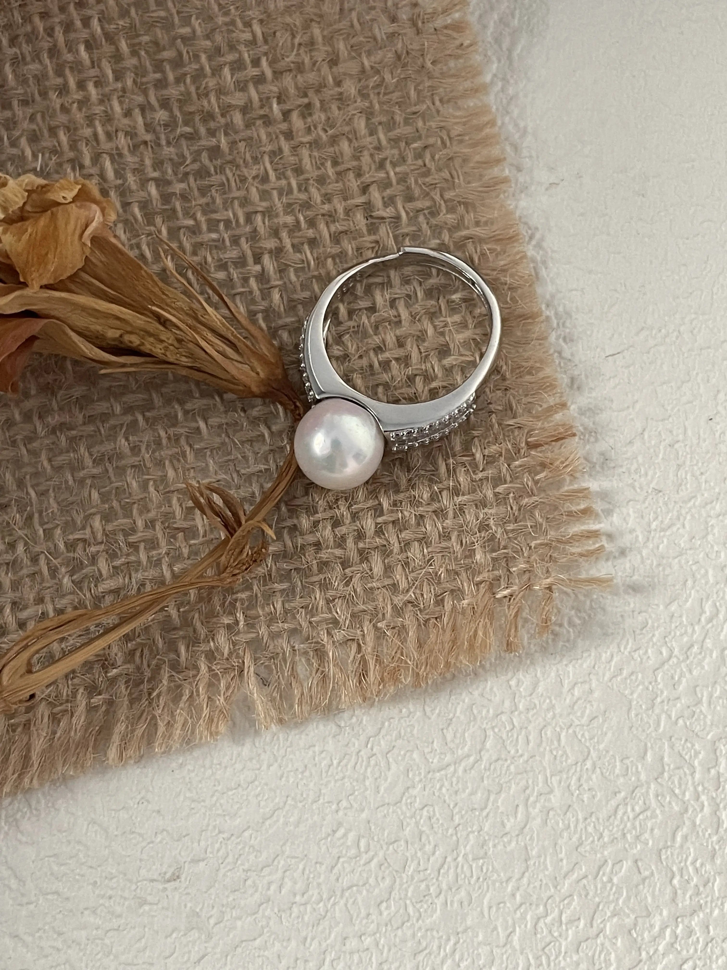Timeless Freshwater Pearl Sterling Silver Ring