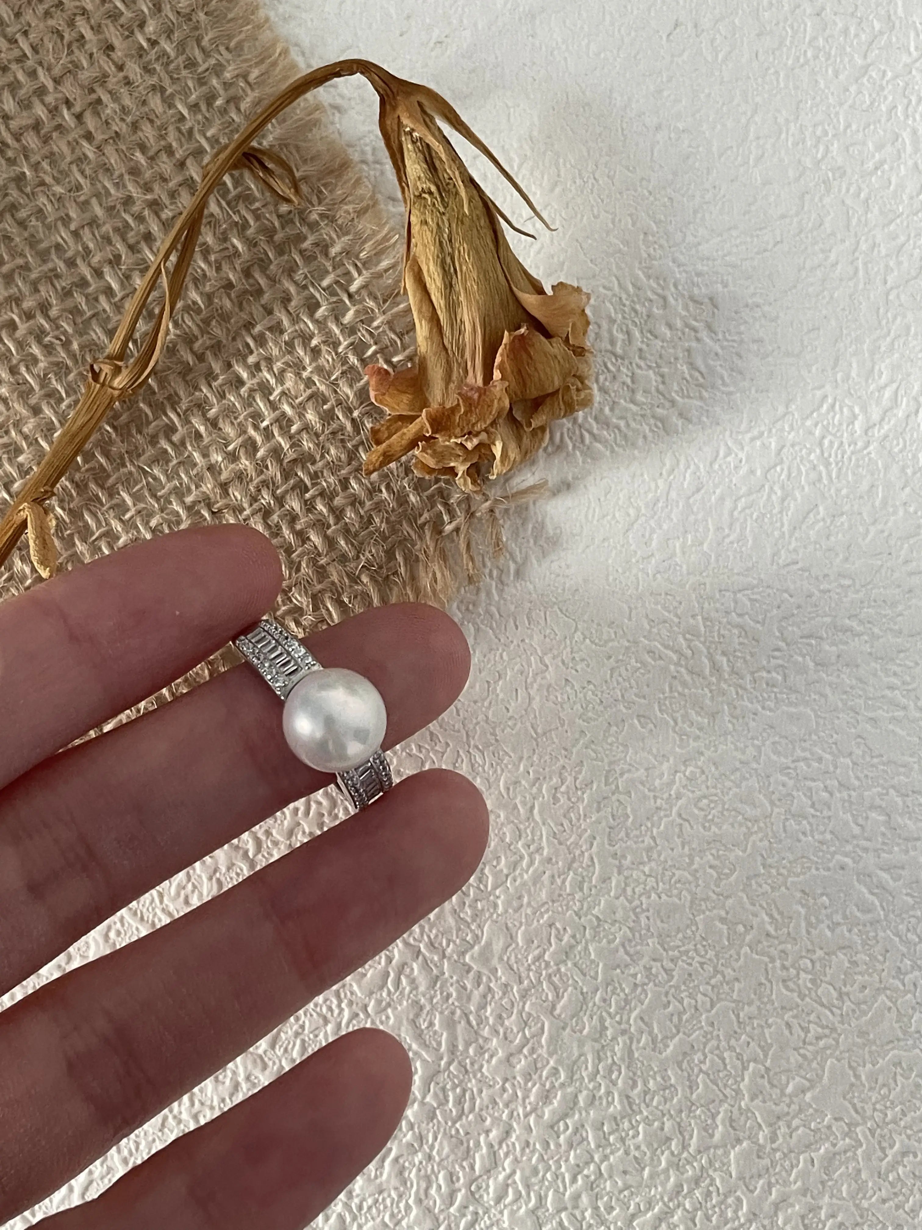 Timeless Freshwater Pearl Sterling Silver Ring