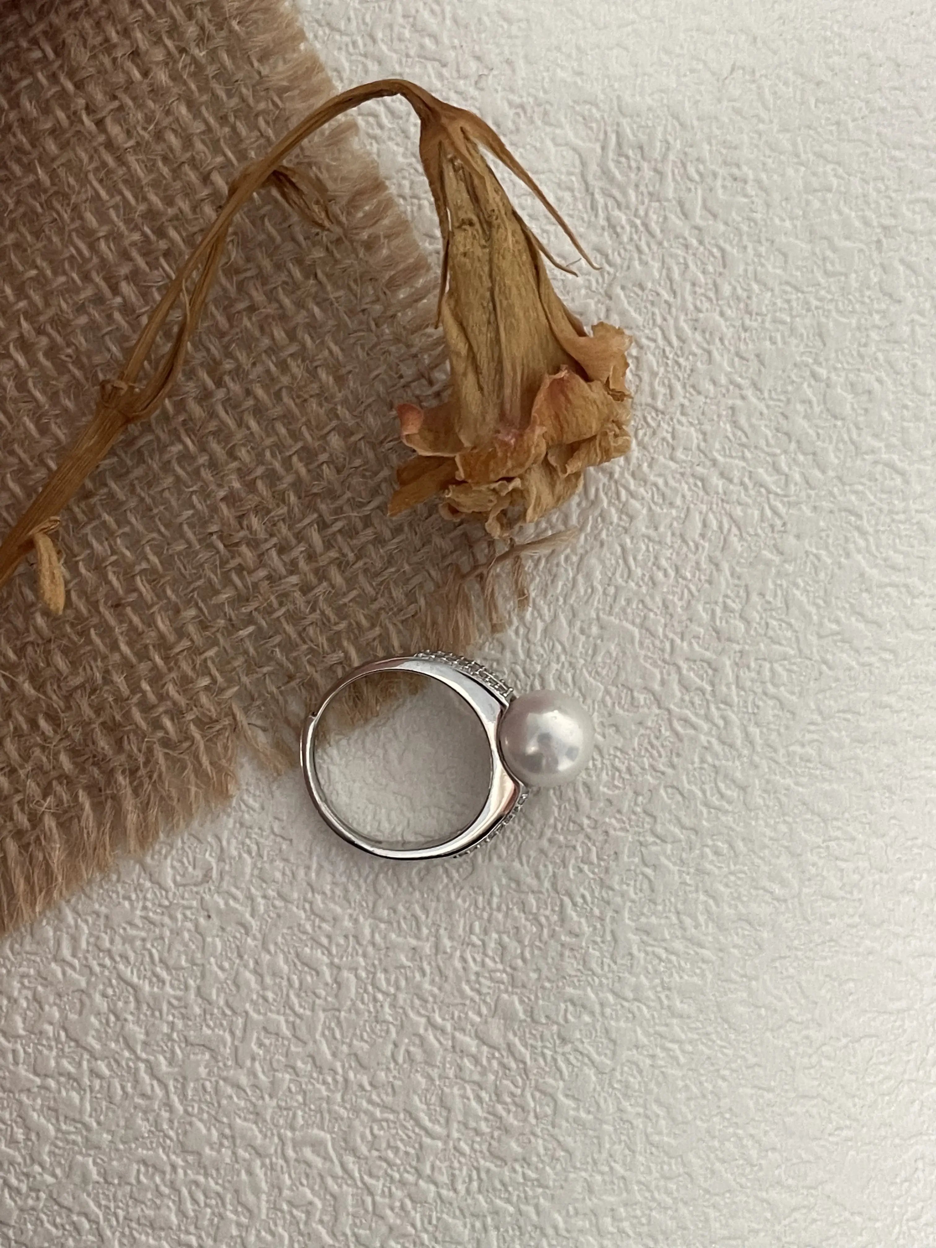 Timeless Freshwater Pearl Sterling Silver Ring