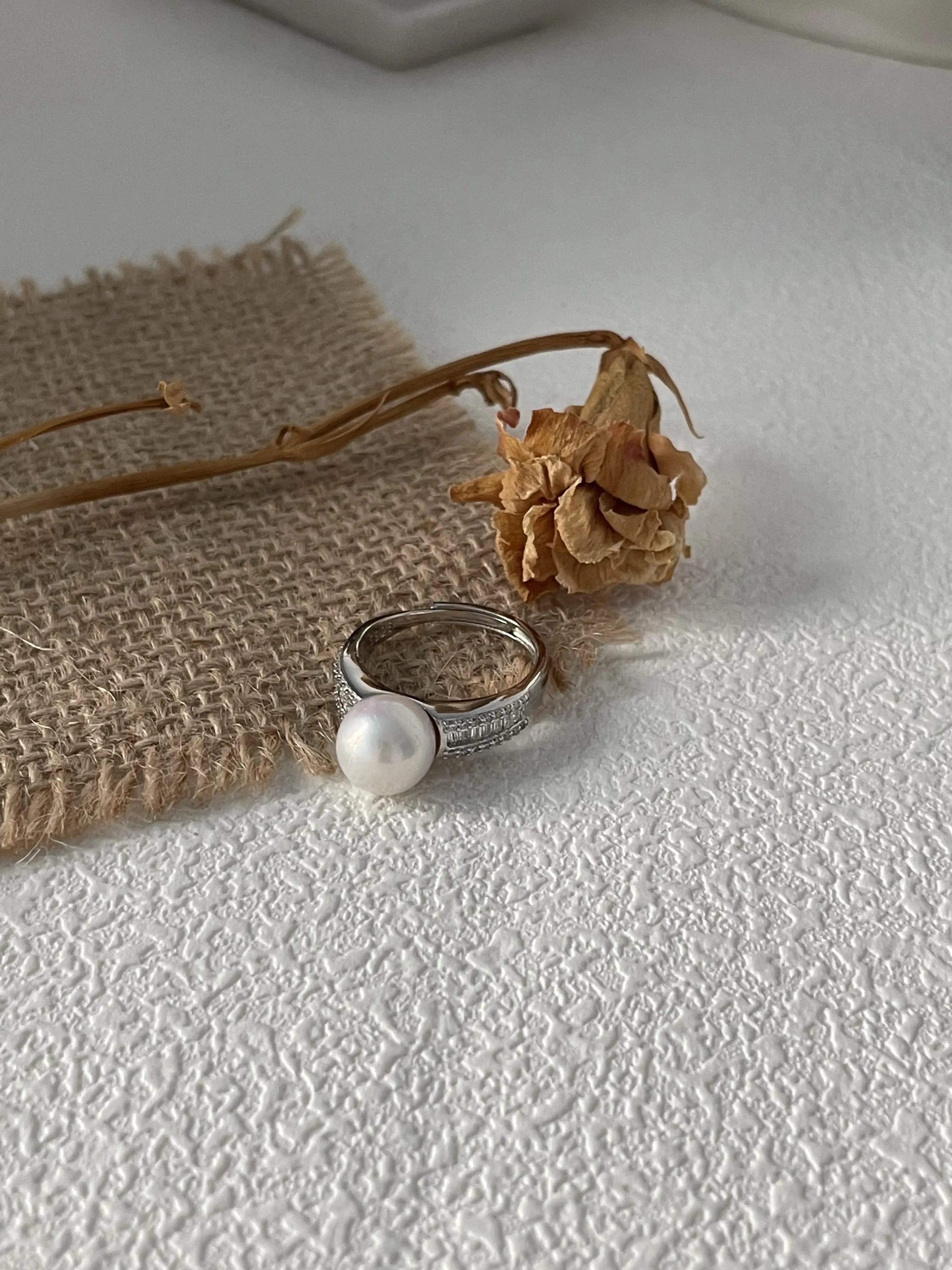 Timeless Freshwater Pearl Sterling Silver Ring
