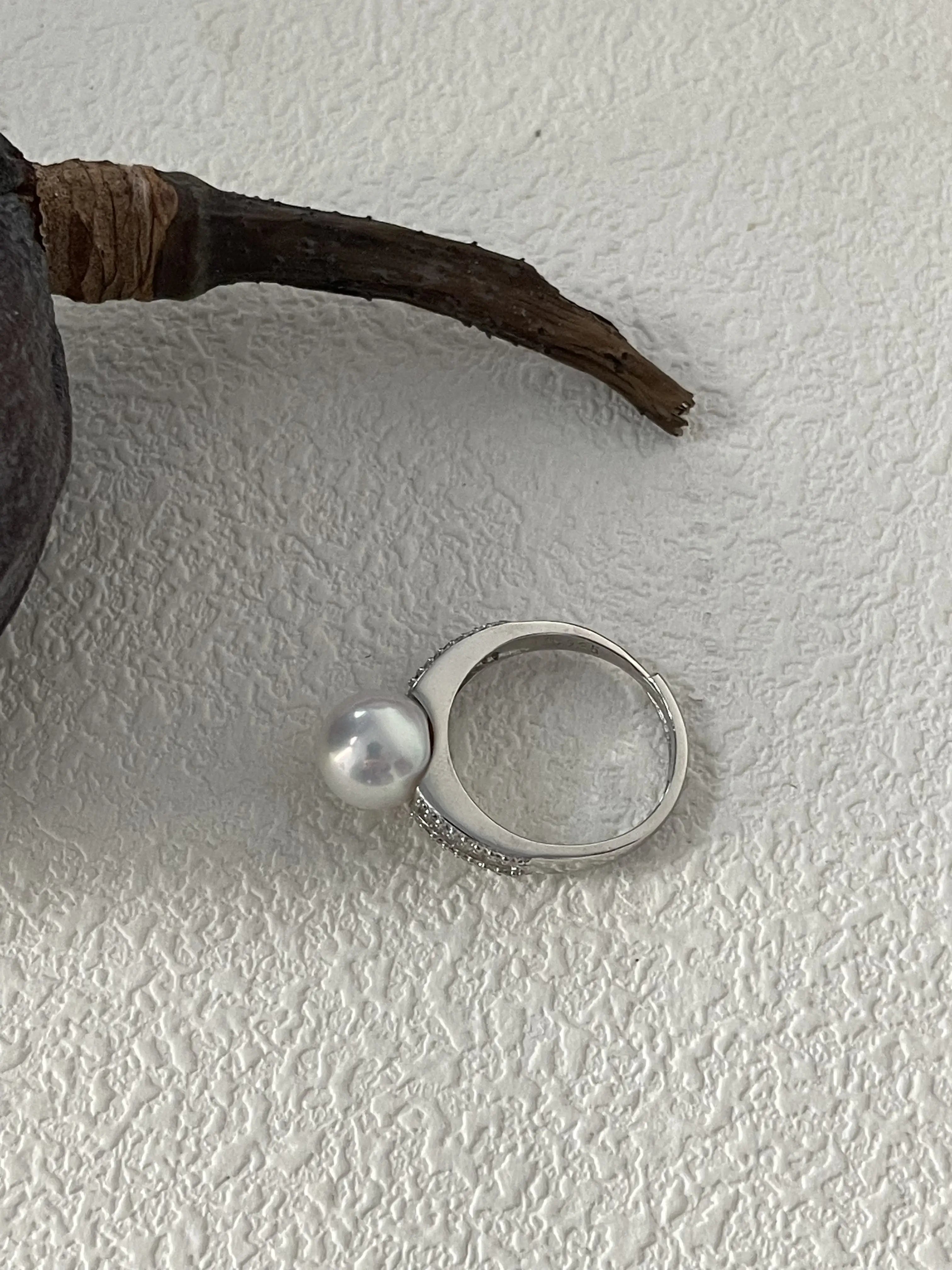 Timeless Freshwater Pearl Sterling Silver Ring