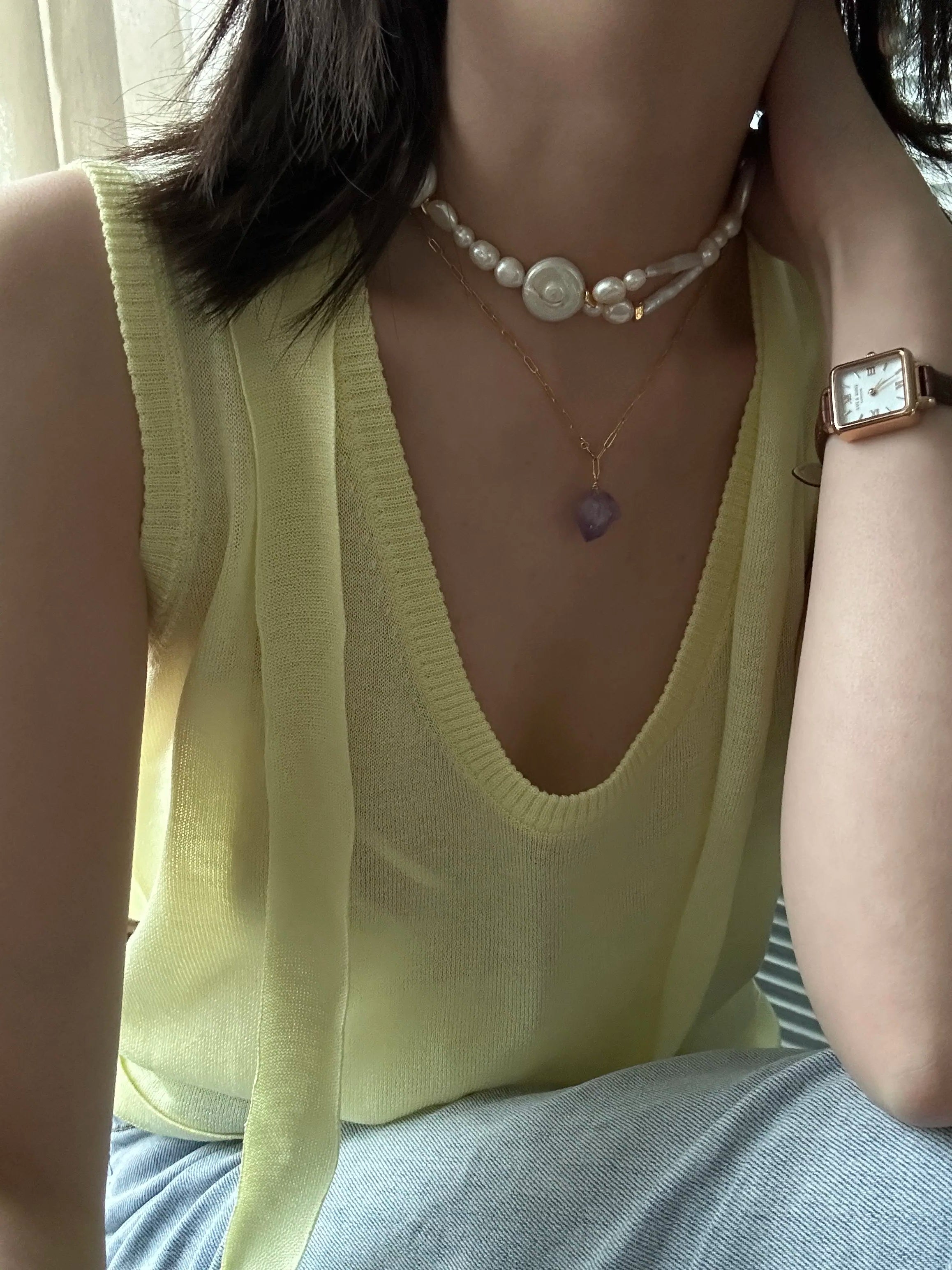 Elegant French Baroque Pearl Choker