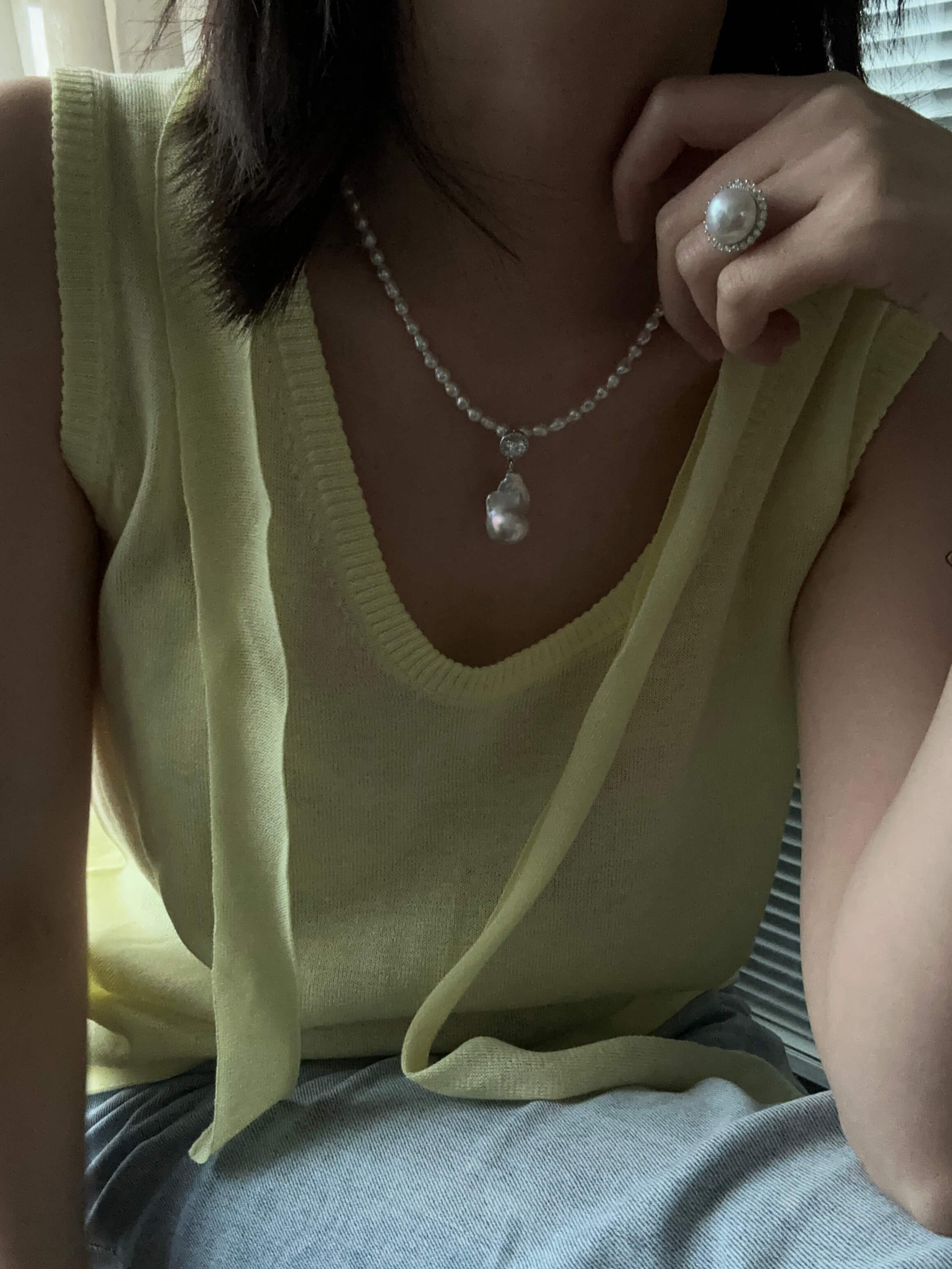 Statement 12mm Mabe Freshwater Pearl Ring