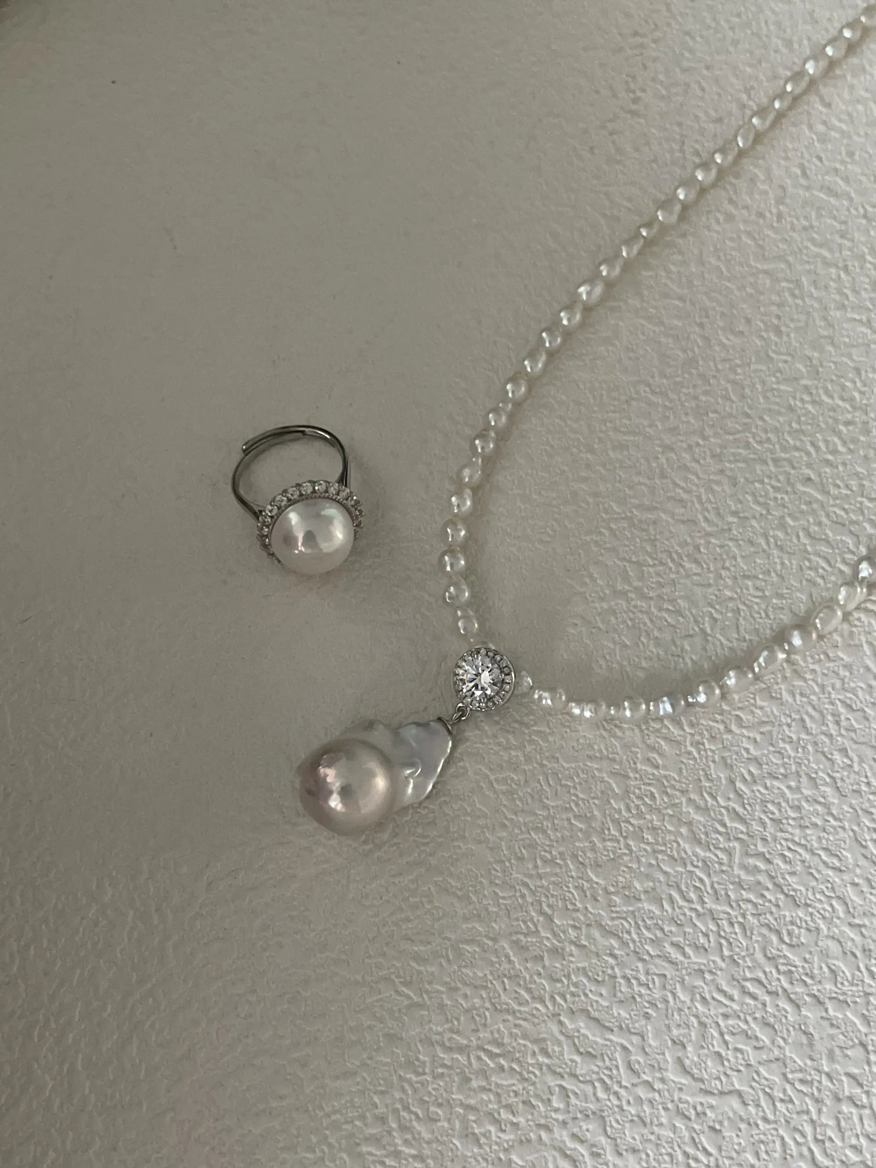 Elegant Large Baroque Pearl Pendant Necklace