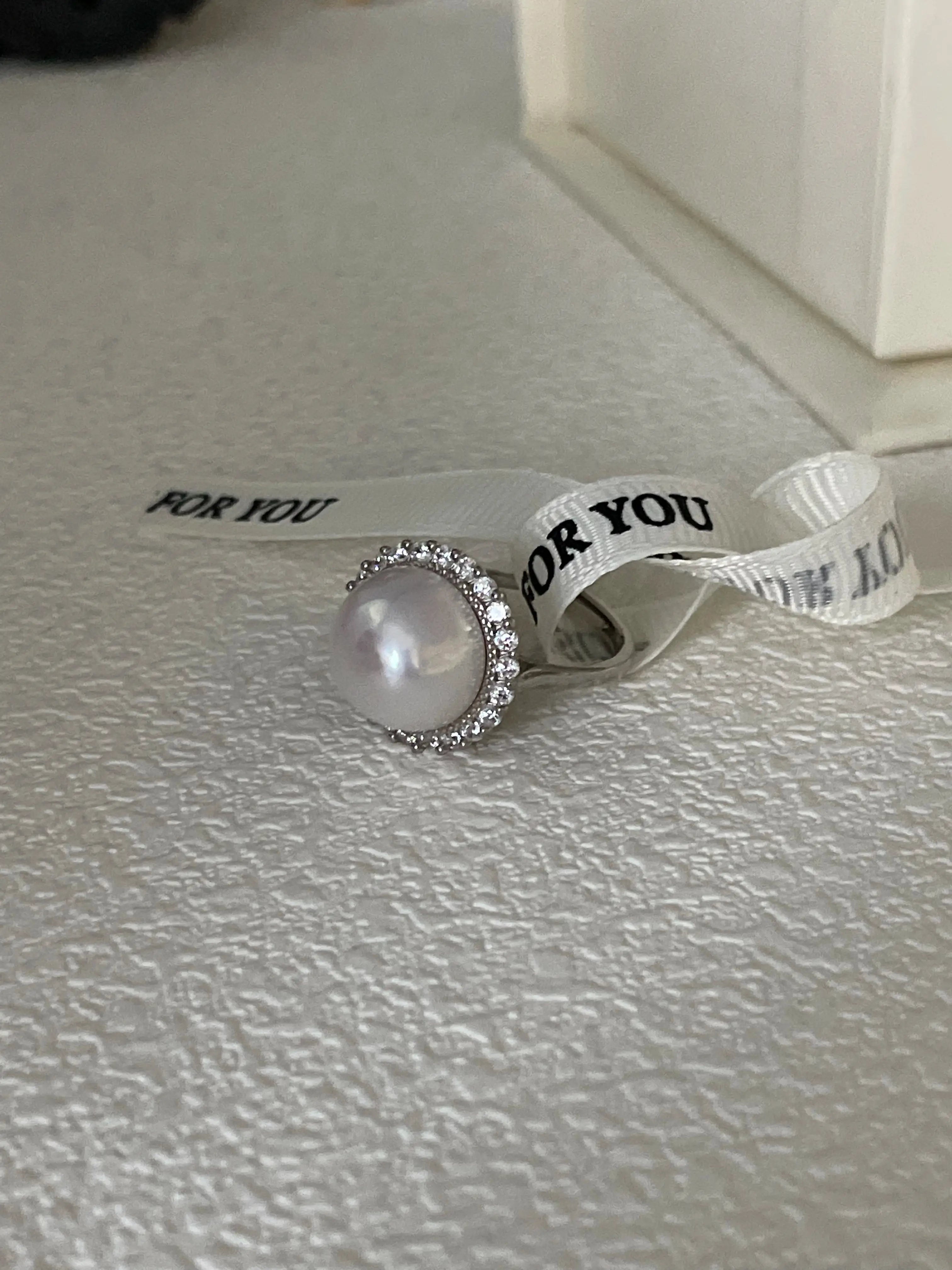 Statement 12mm Mabe Freshwater Pearl Ring