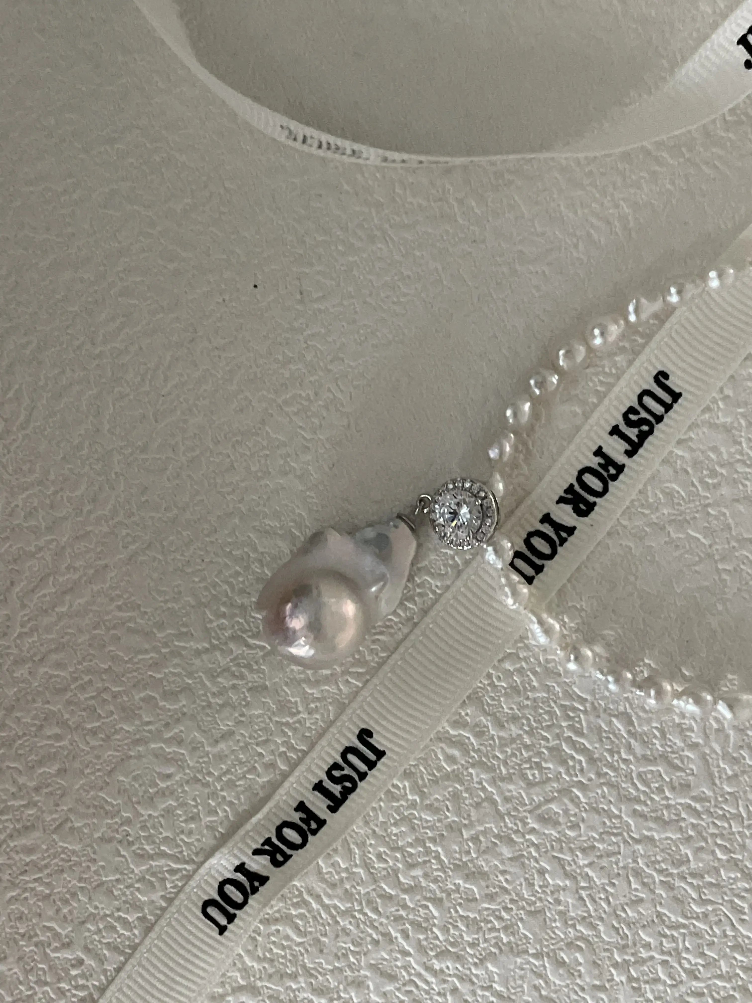 Elegant Large Baroque Pearl Pendant Necklace