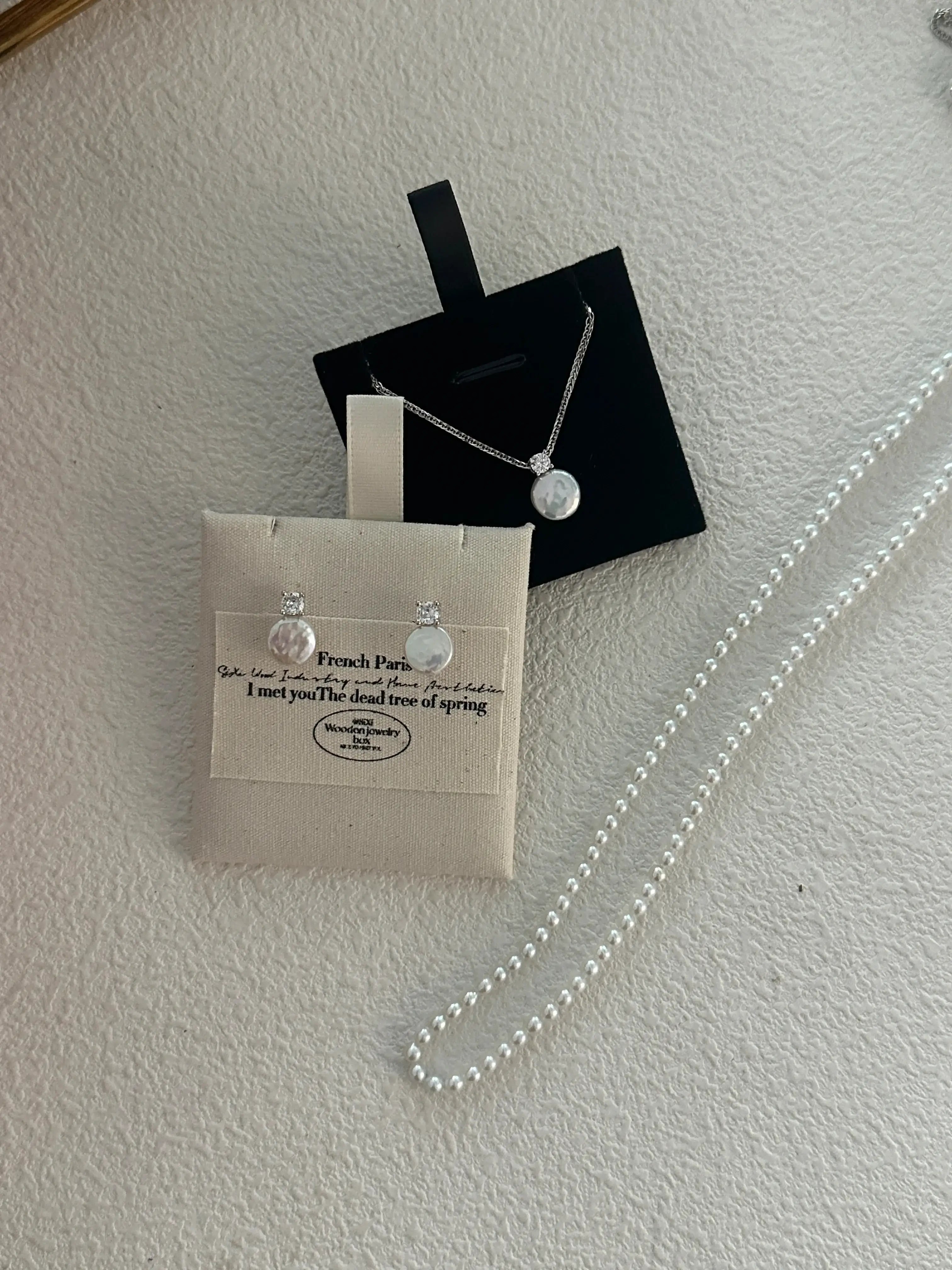 Classic Small Disc Baroque Pearl Stud Earrings