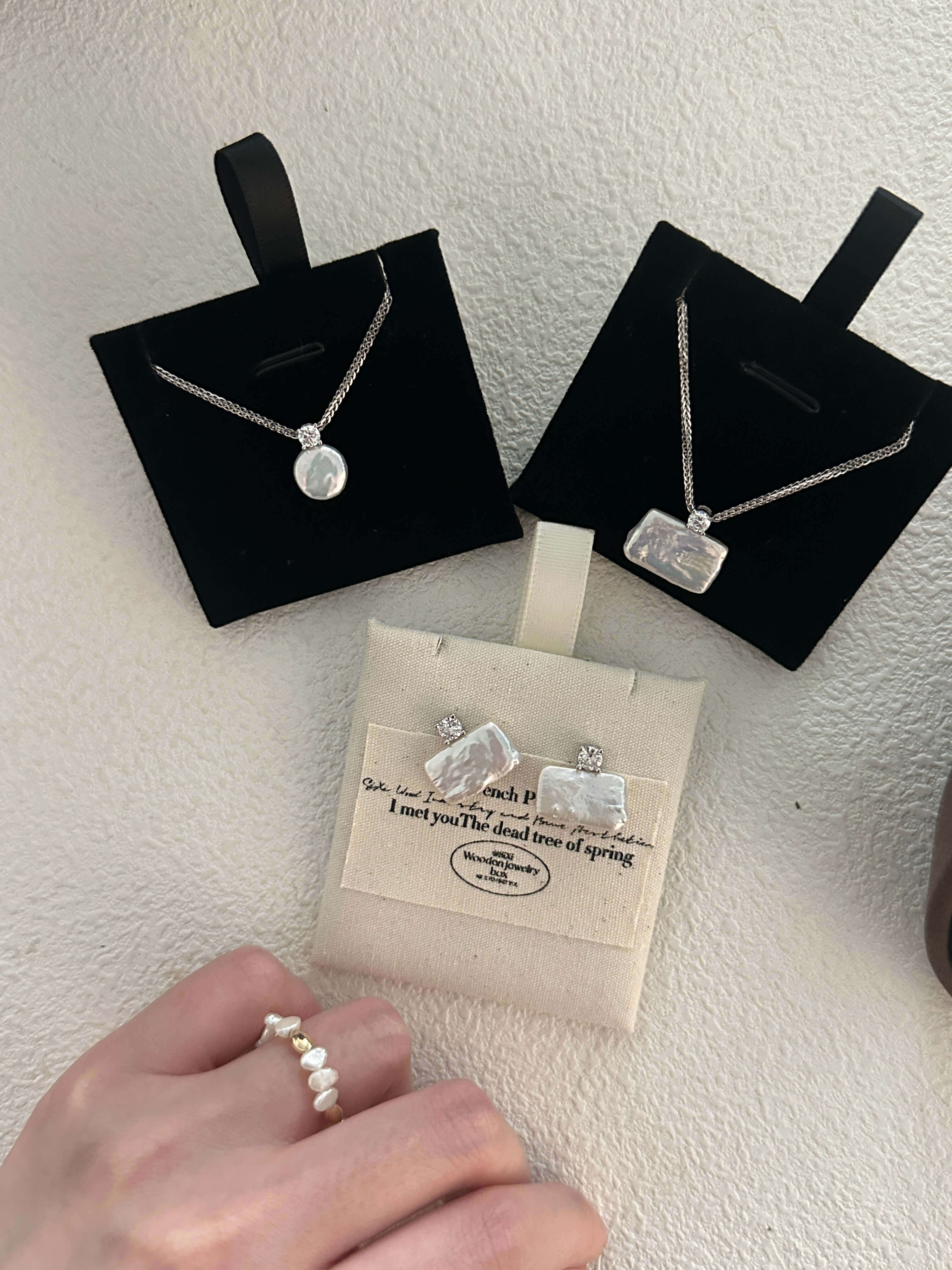 Mini Coin Baroque Pearl Pendant Necklace