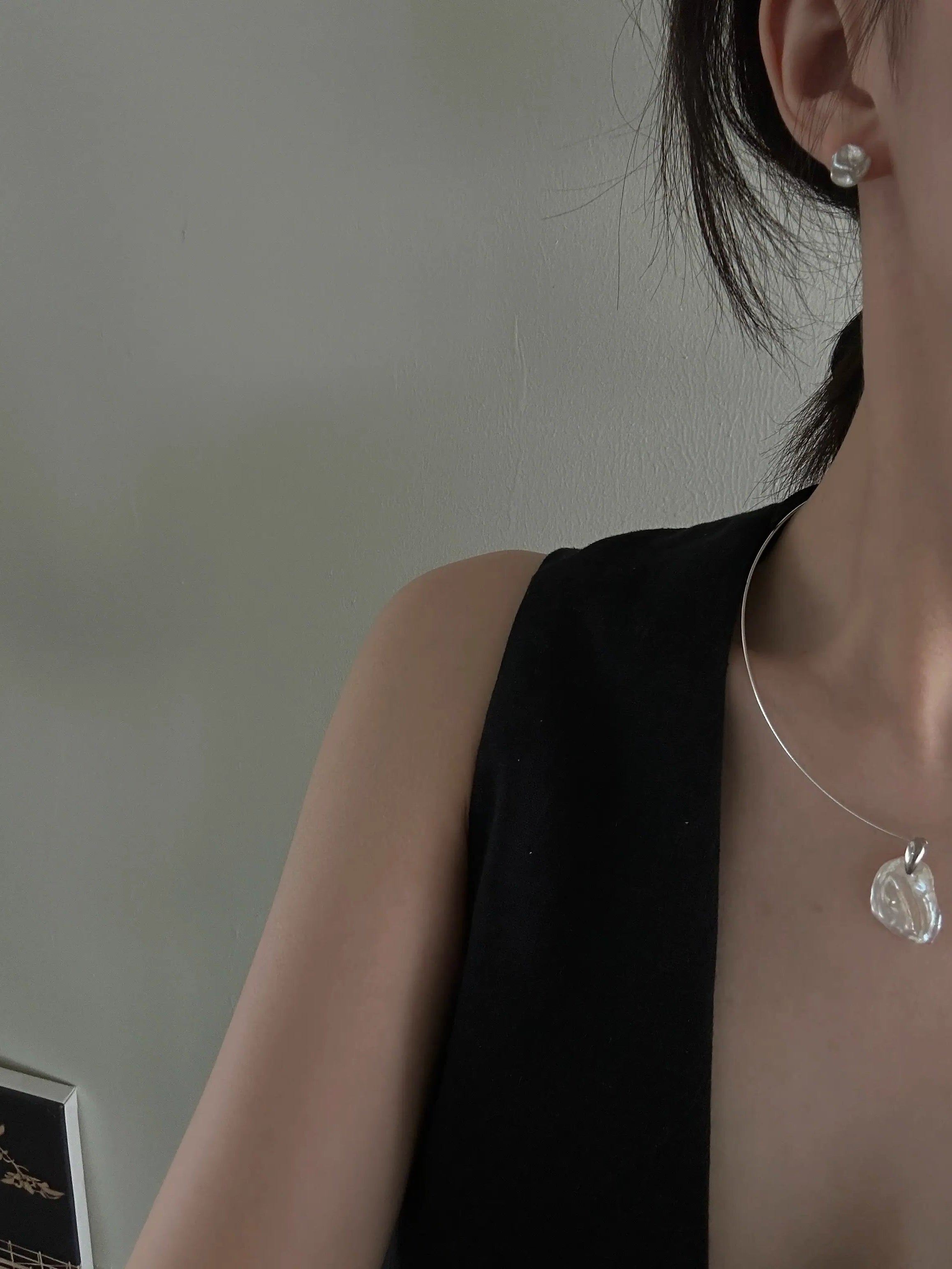 Small Irregular Baroque Pearl Stud Earrings