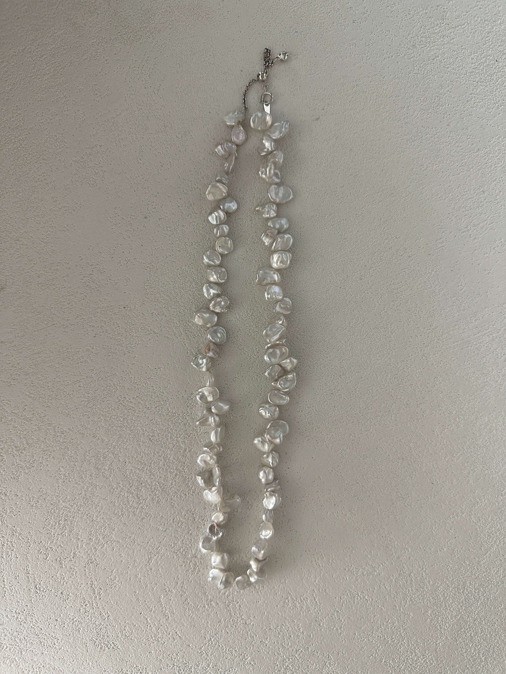 Petal-Shaped Keshi Pearl Necklace