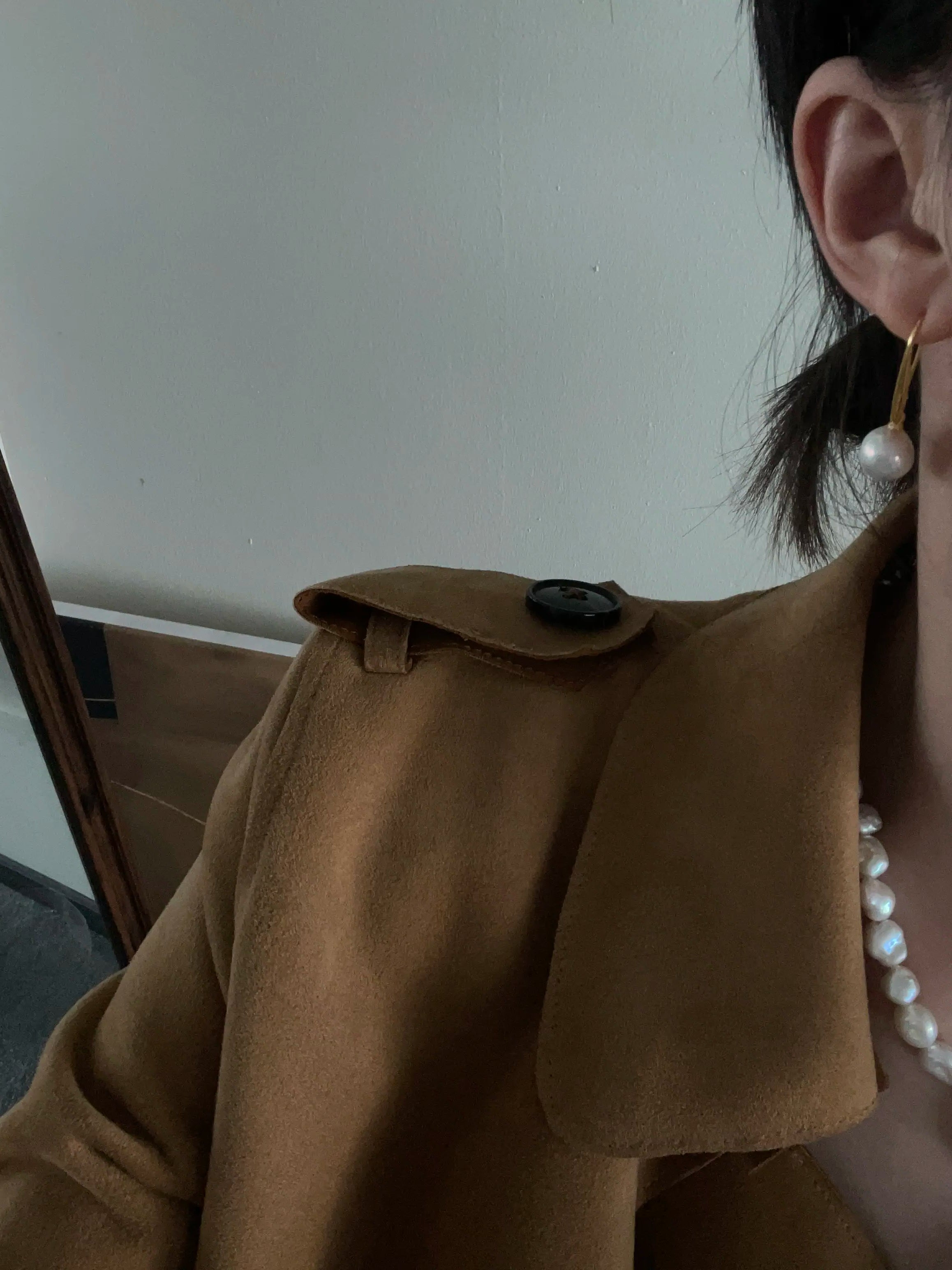 18K Gold Vintage Pearl Earrings