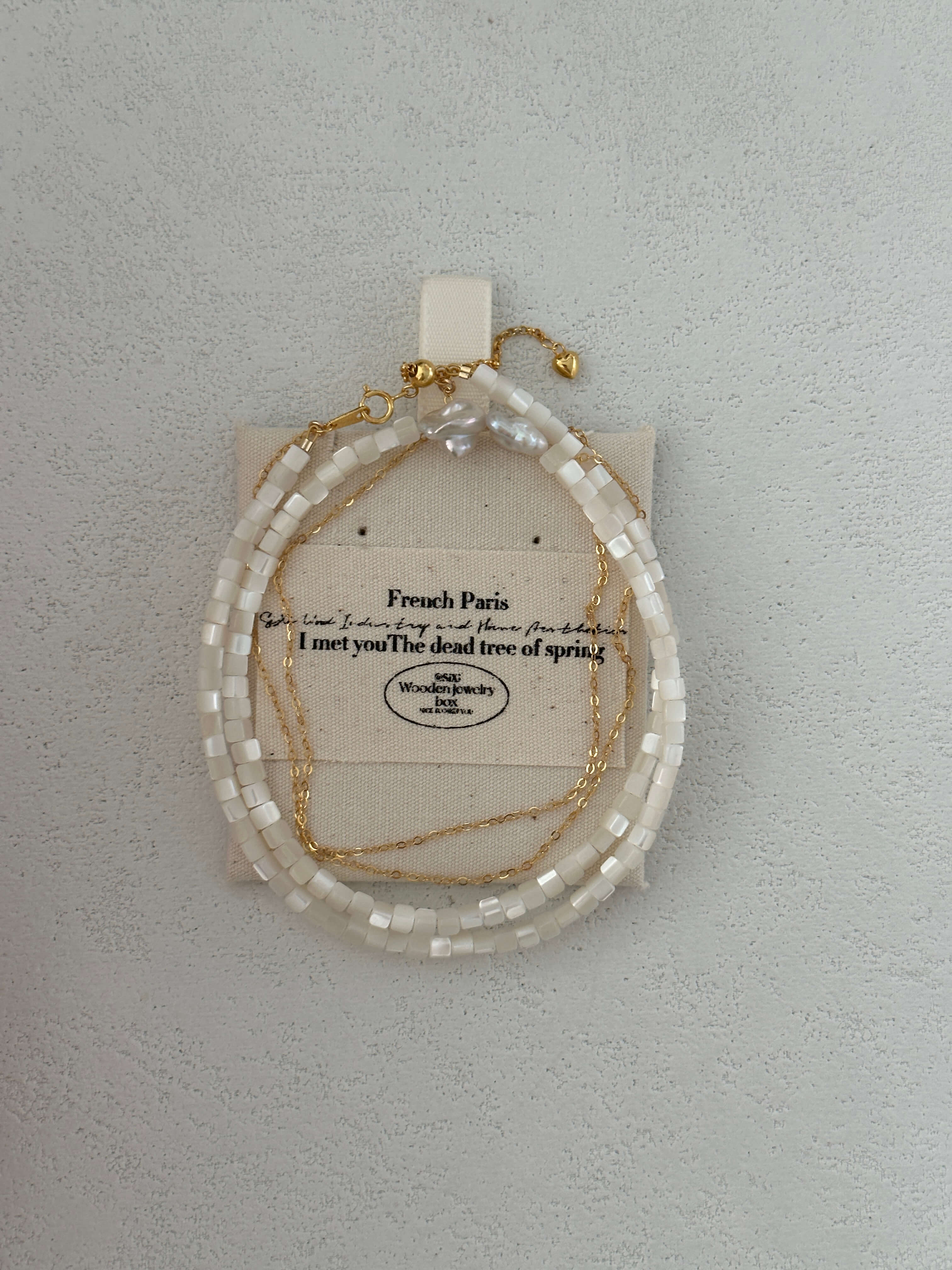Double-Layer Shell and Freshwater Pearl Necklace