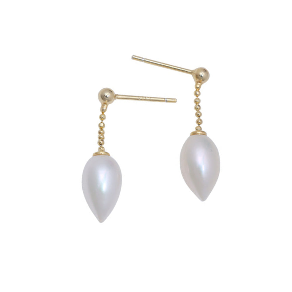 Teardrop Freshwater Pearl Earrings