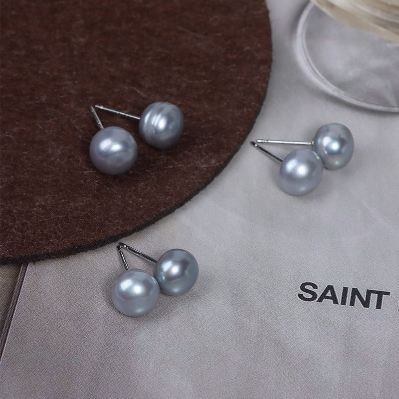 Details of the 8mm Freshwater Pearl Stud Earrings