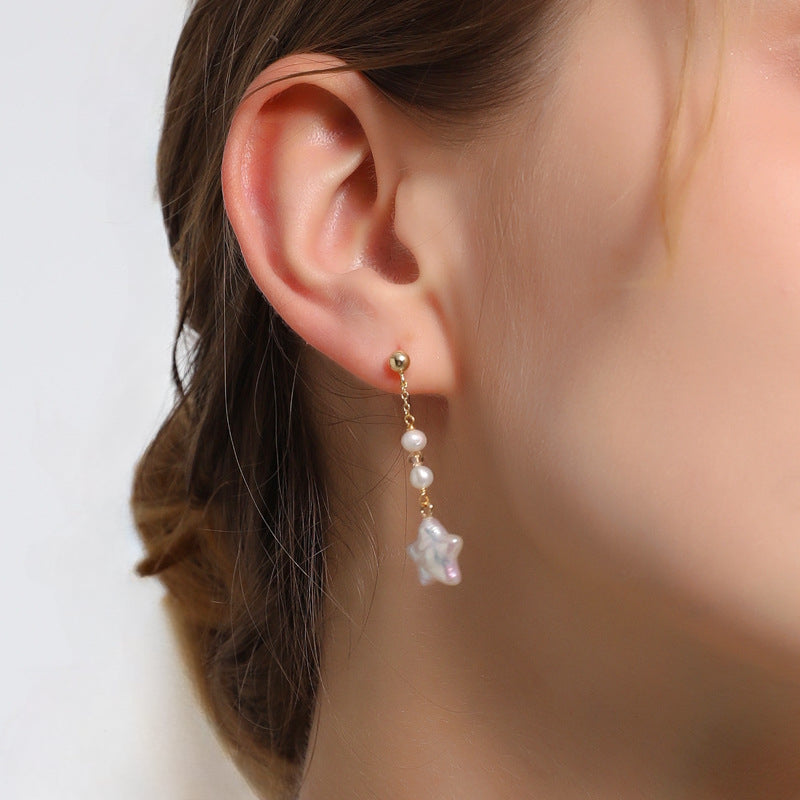 Baroque Star Drop Earrings