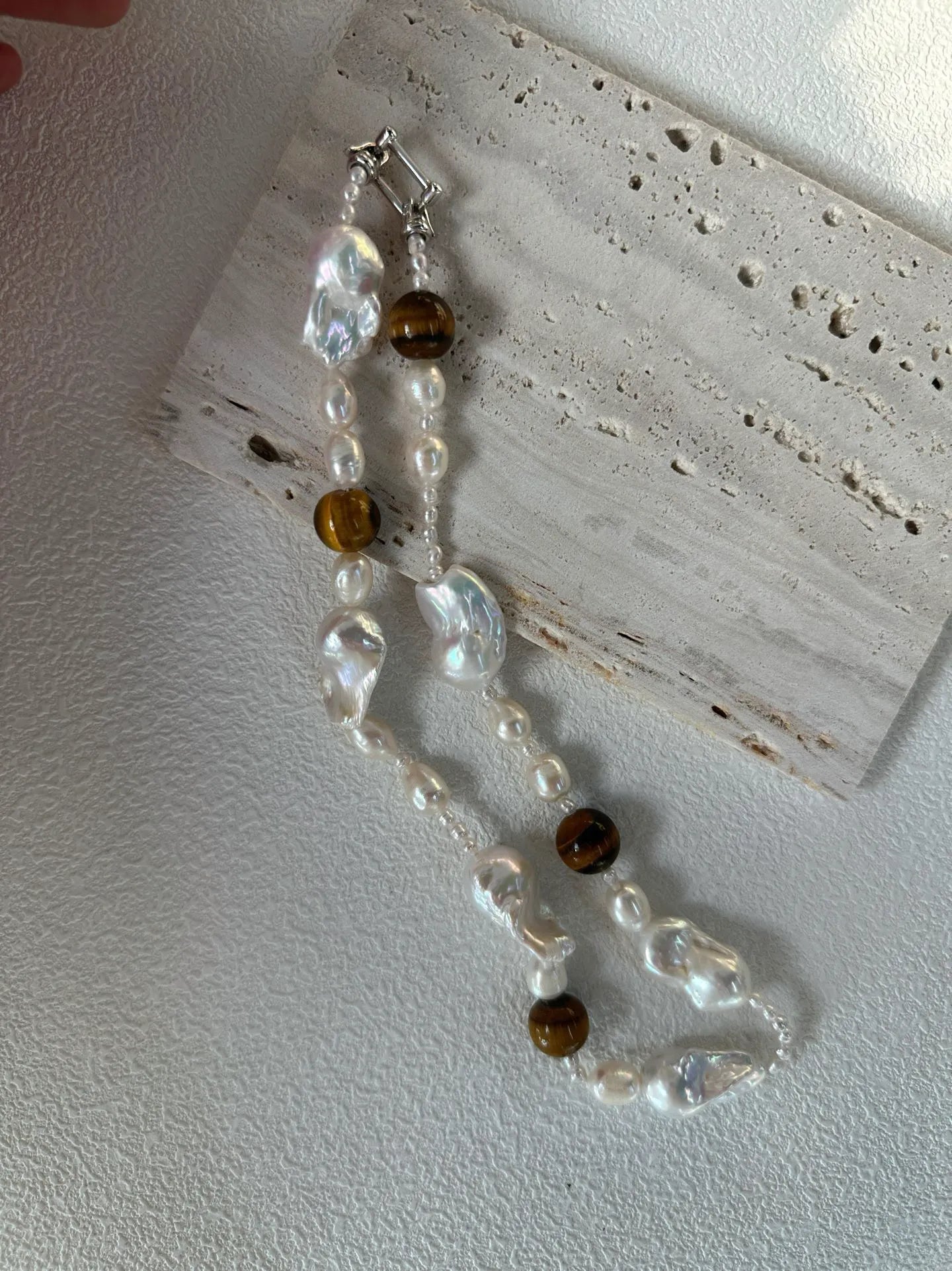 Baroque Pearl and Tiger's Eye Sets