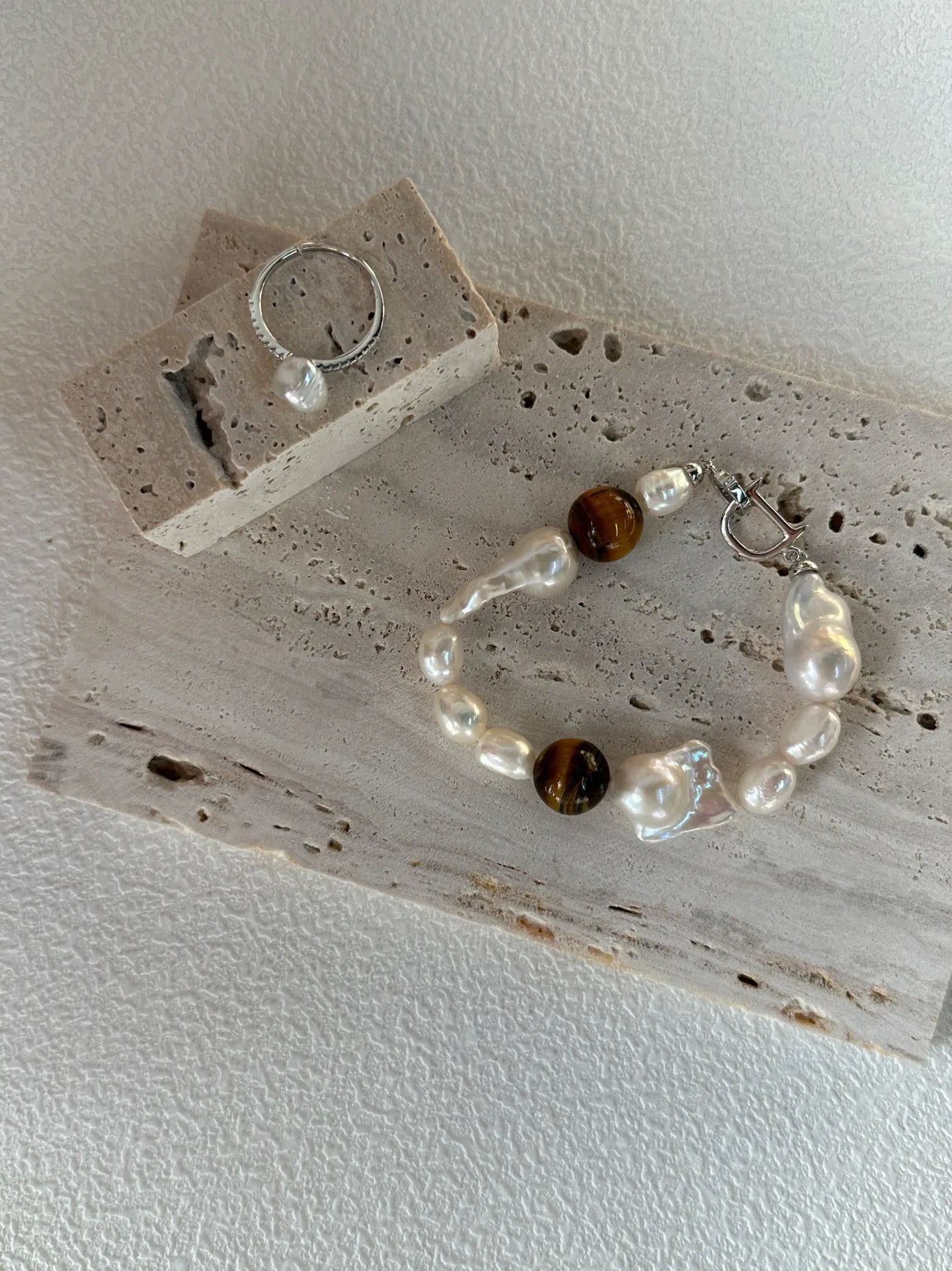 Baroque Pearl and Tiger's Eye Sets