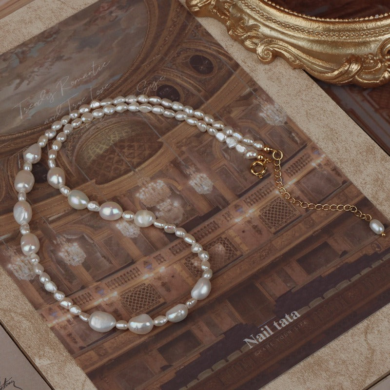 Baroque Pearls Strand Necklace conveys a style of effortless elegance and freedom.
