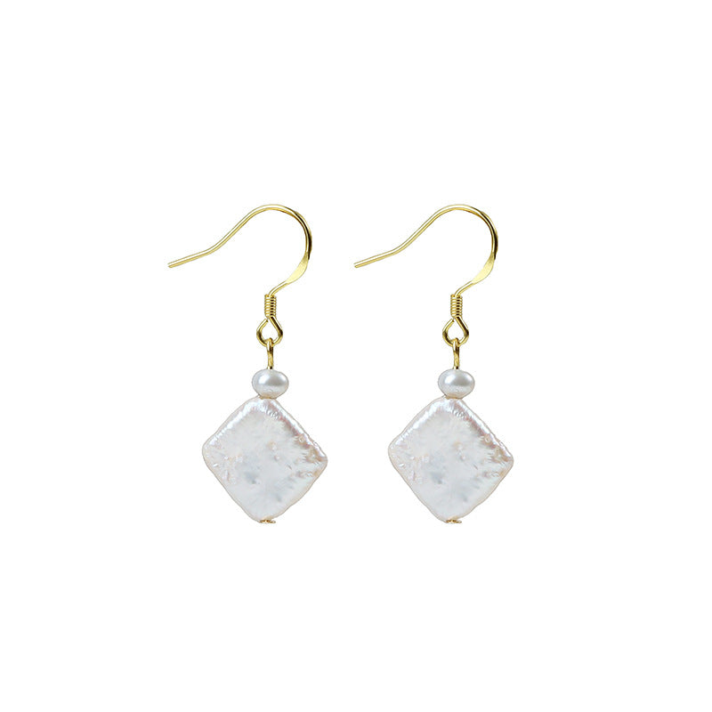 Baroque Square Drop Earrings