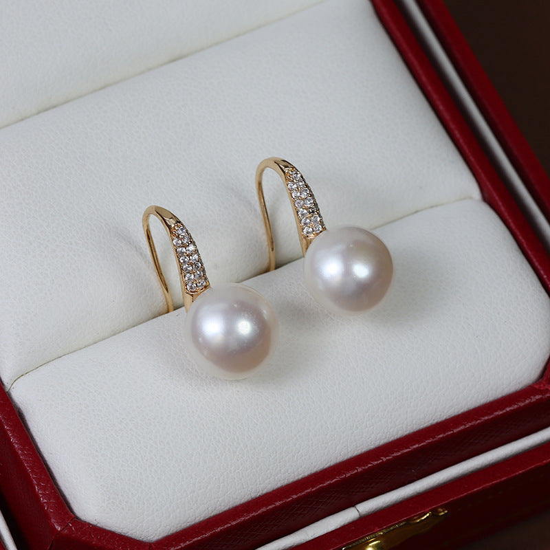 10-11mm Freshwater Pearl Hook Earrings