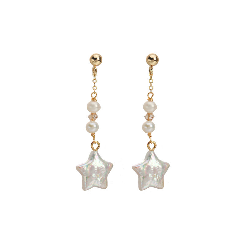 Baroque Star Drop Earrings